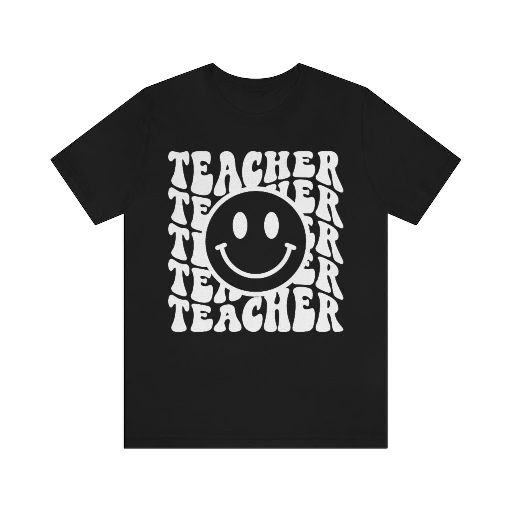Groovy Teacher Retro Unisex Jersey Short Sleeve Tee