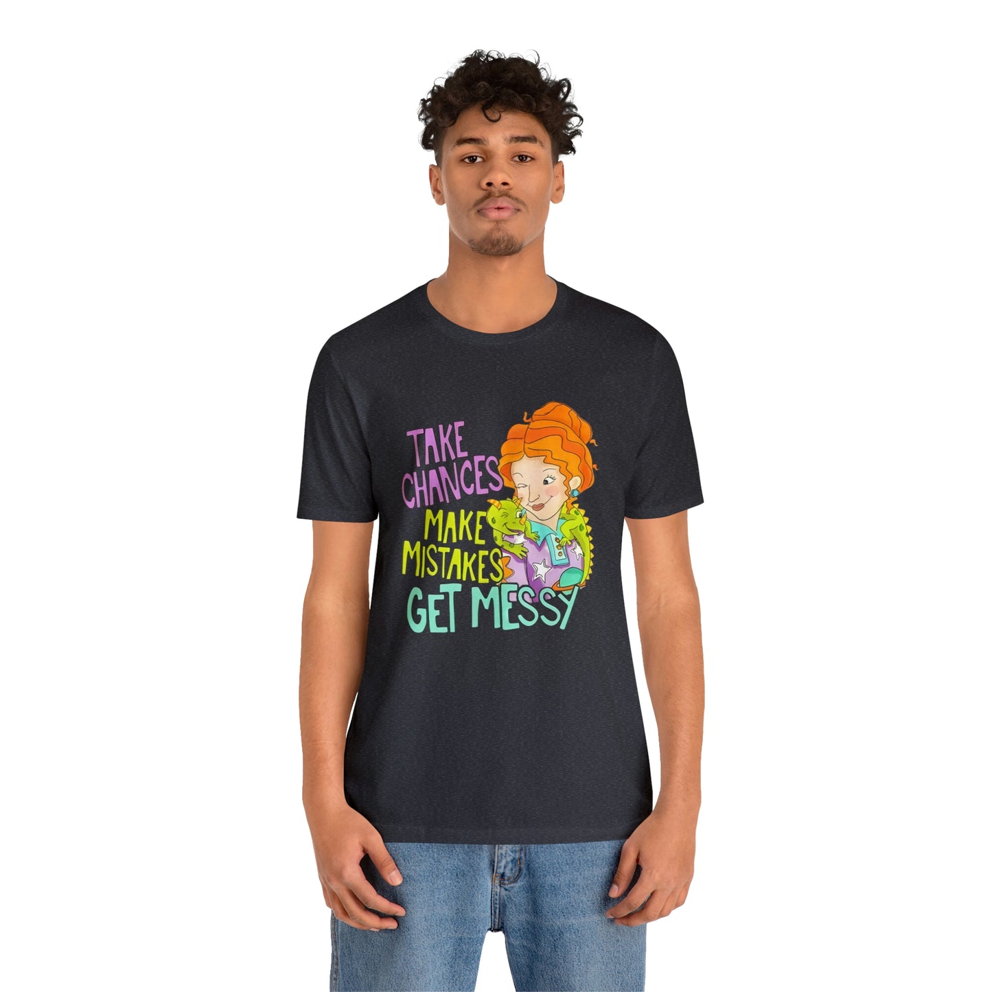 Take Chances ms Frizzle Science Classroom Teacher Shirt Unisex Jersey Short Sleeve Tee
