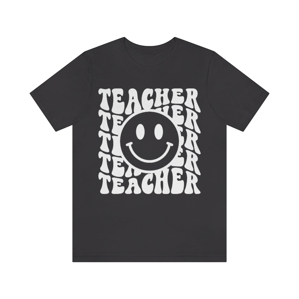 Groovy Teacher Retro Unisex Jersey Short Sleeve Tee