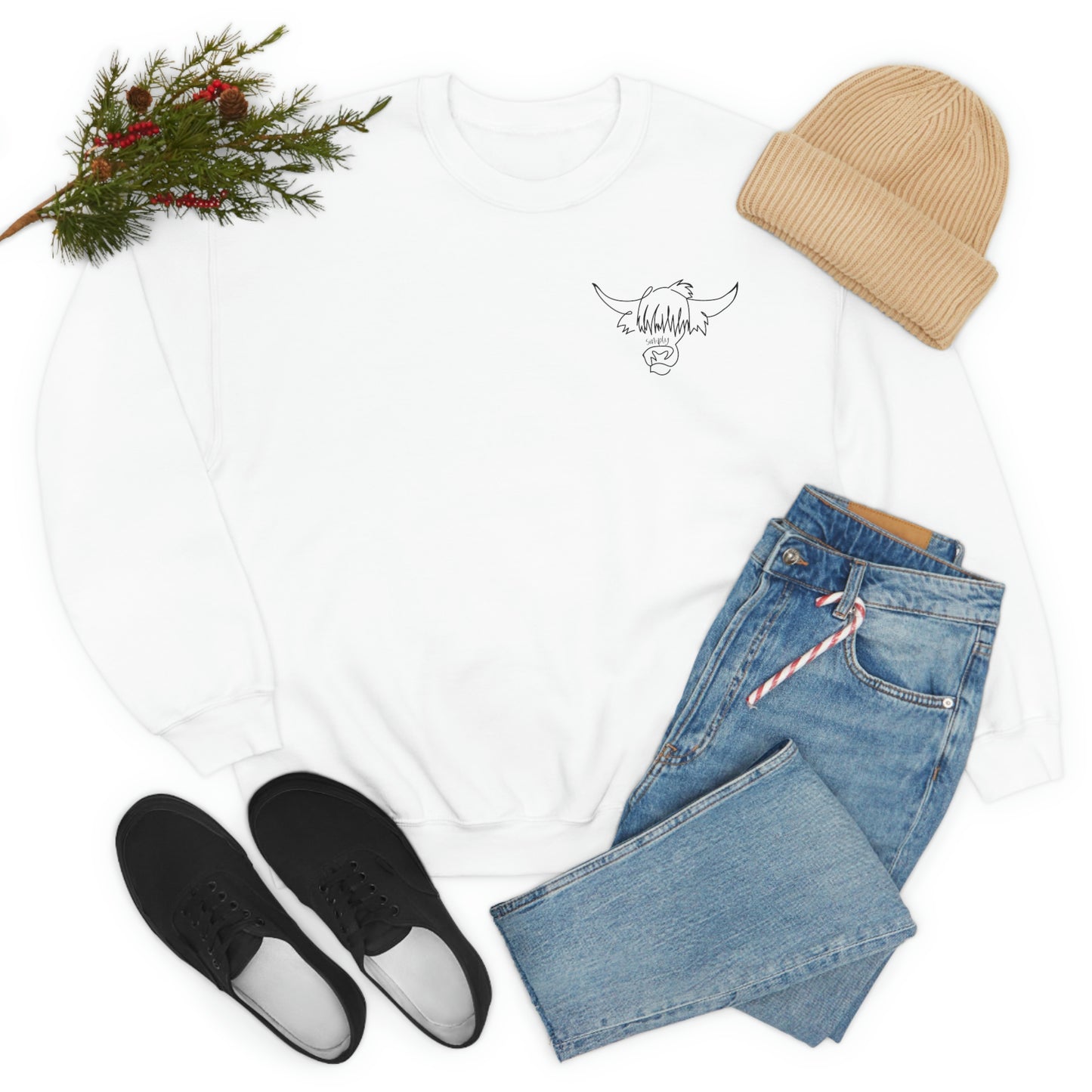Simply Highland Cow Unisex Heavy Blend™ Crewneck Sweatshirt
