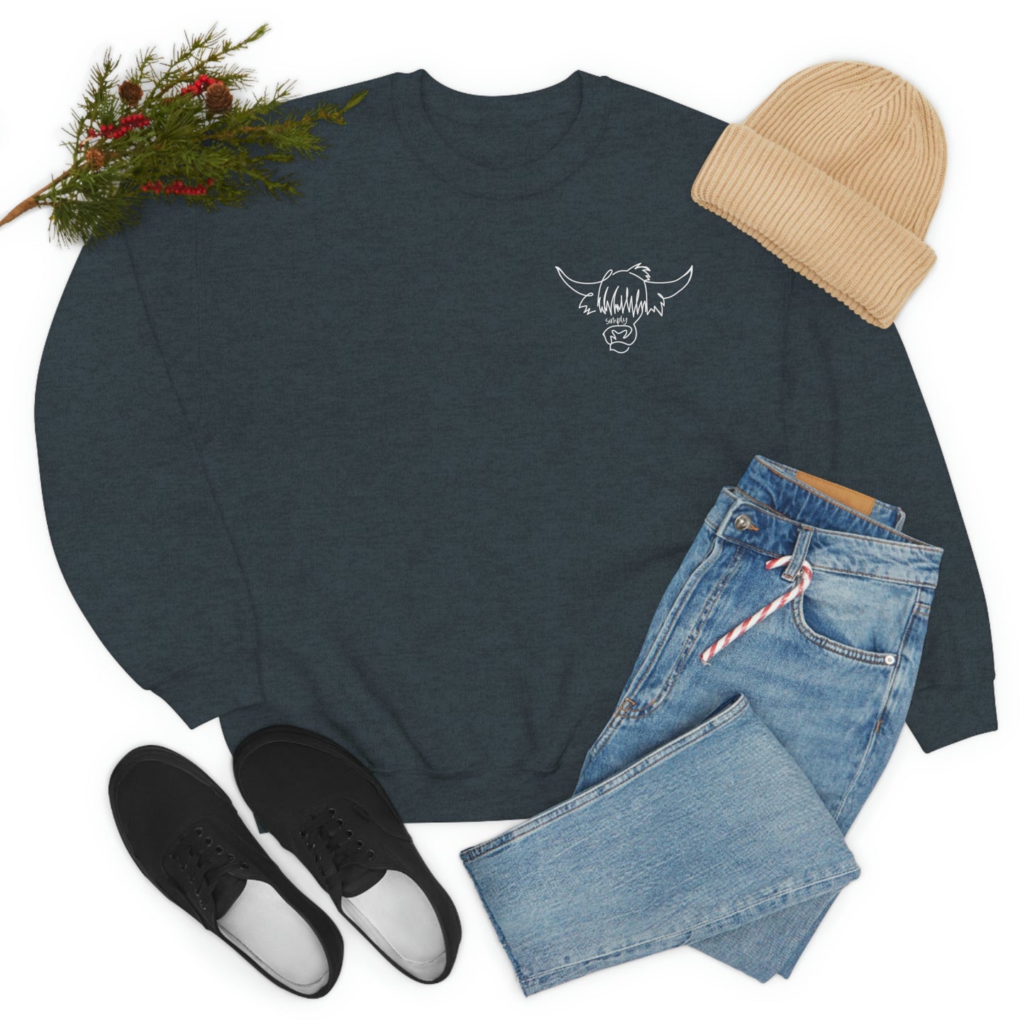 Simply Highland Cow Unisex Heavy Blend™ Crewneck Sweatshirt