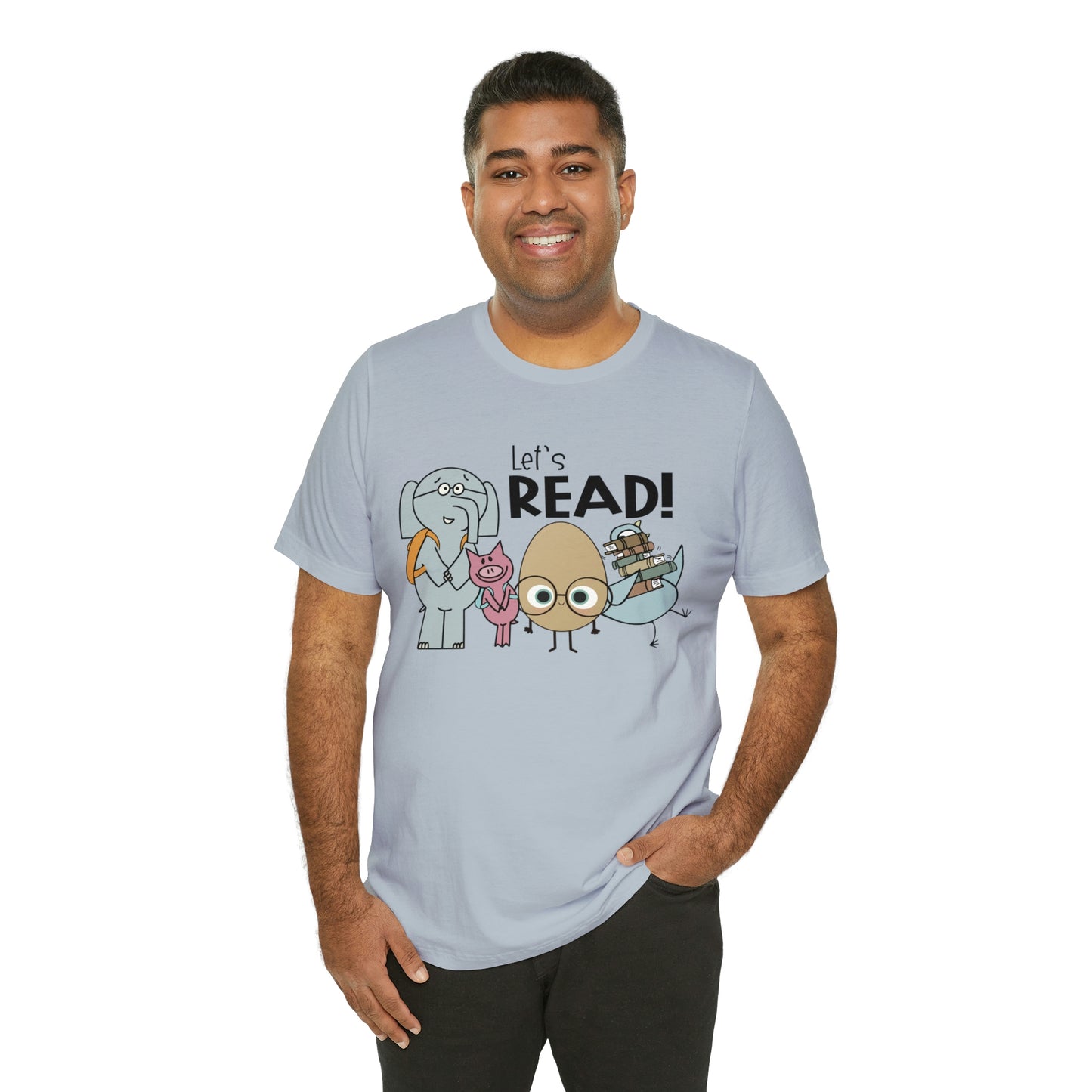 Lets Read Favorite picture book character teacher shirt Unisex Jersey Short Sleeve Tee