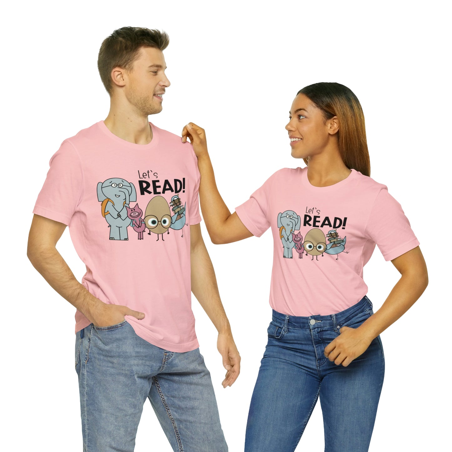 Lets Read Favorite picture book character teacher shirt Unisex Jersey Short Sleeve Tee