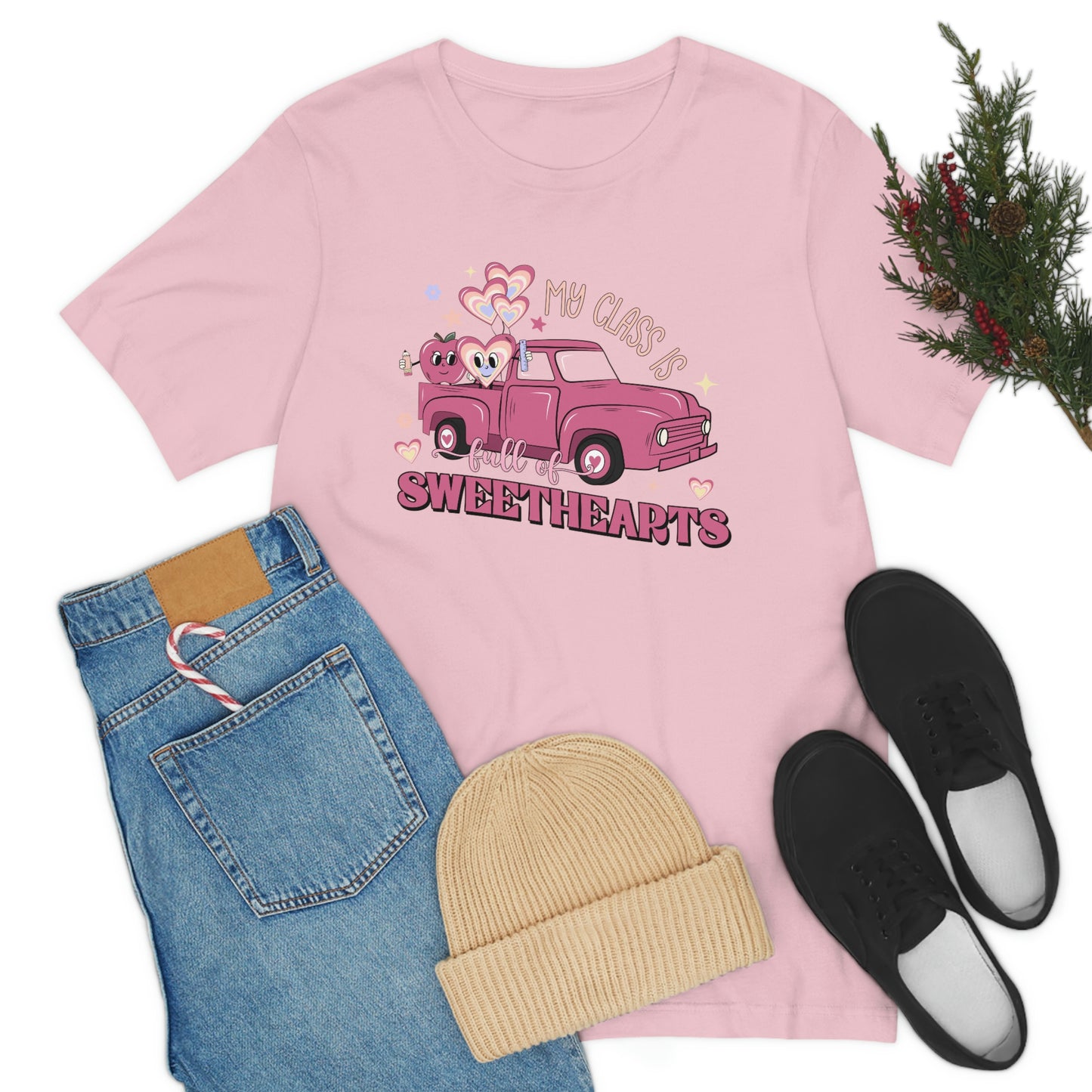 My Class is Full of Sweethearts Valentines day Unisex Jersey Short Sleeve Tee
