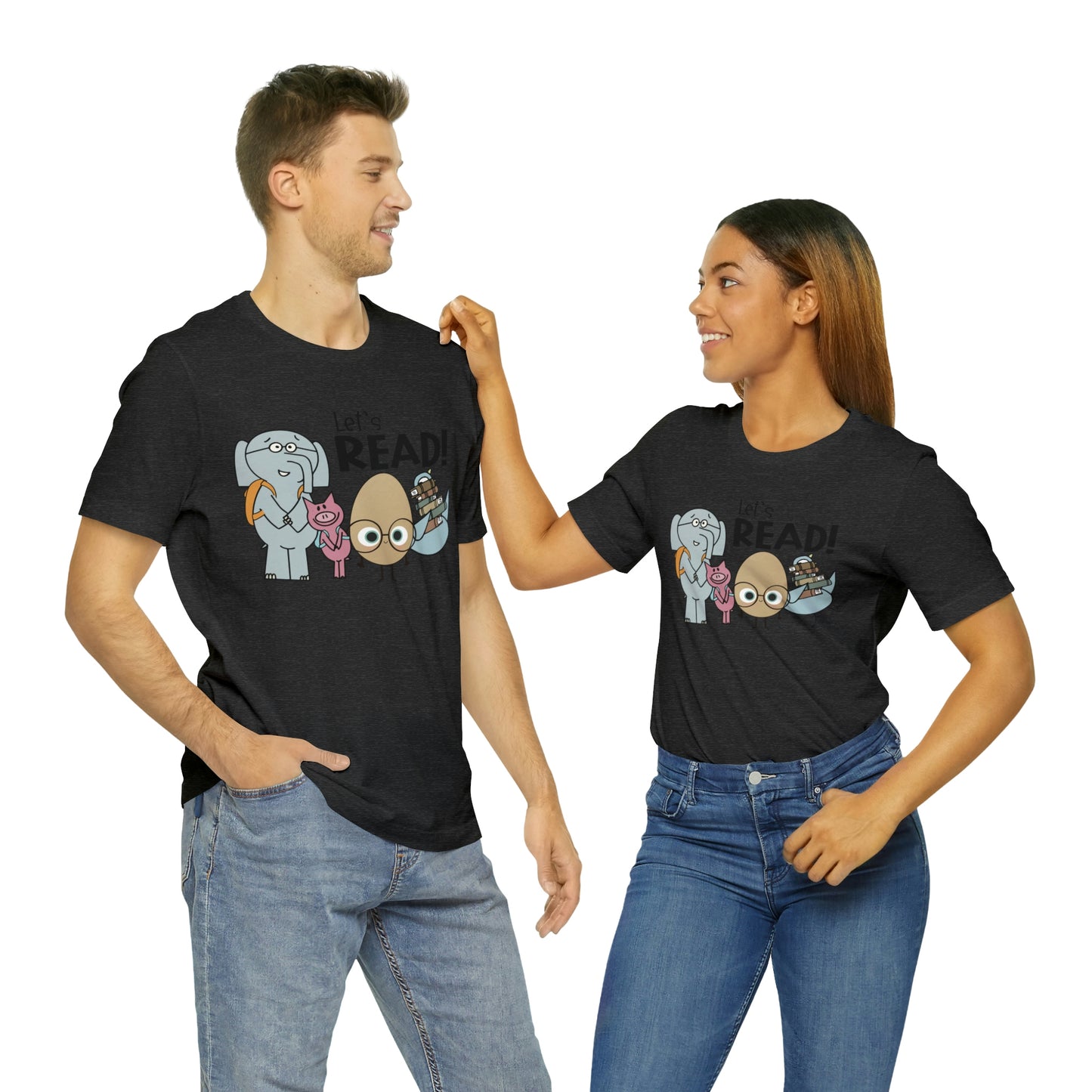 Lets Read Favorite picture book character teacher shirt Unisex Jersey Short Sleeve Tee
