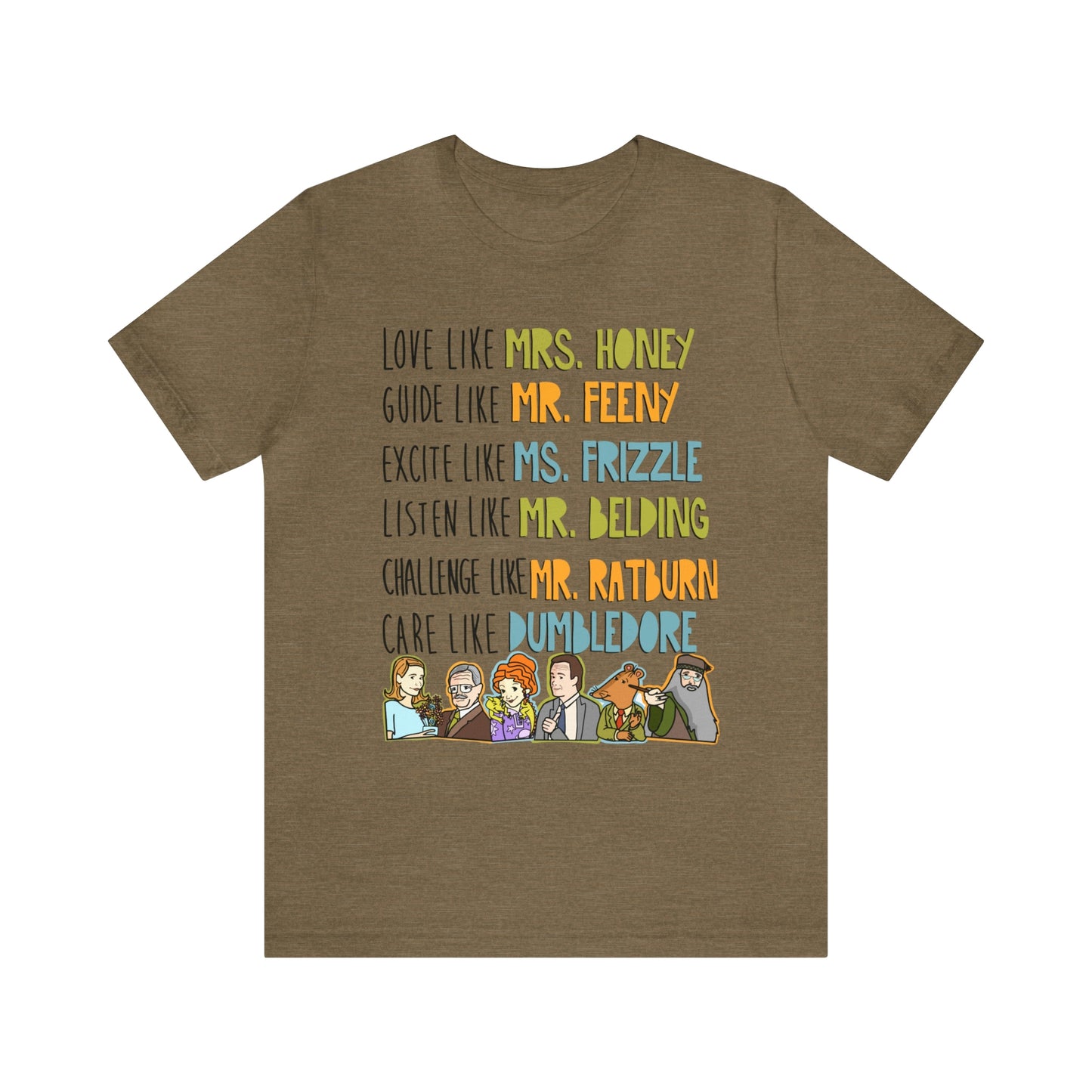 Love like miss honey favorite famous teacher shirt Unisex Jersey Short Sleeve Tee
