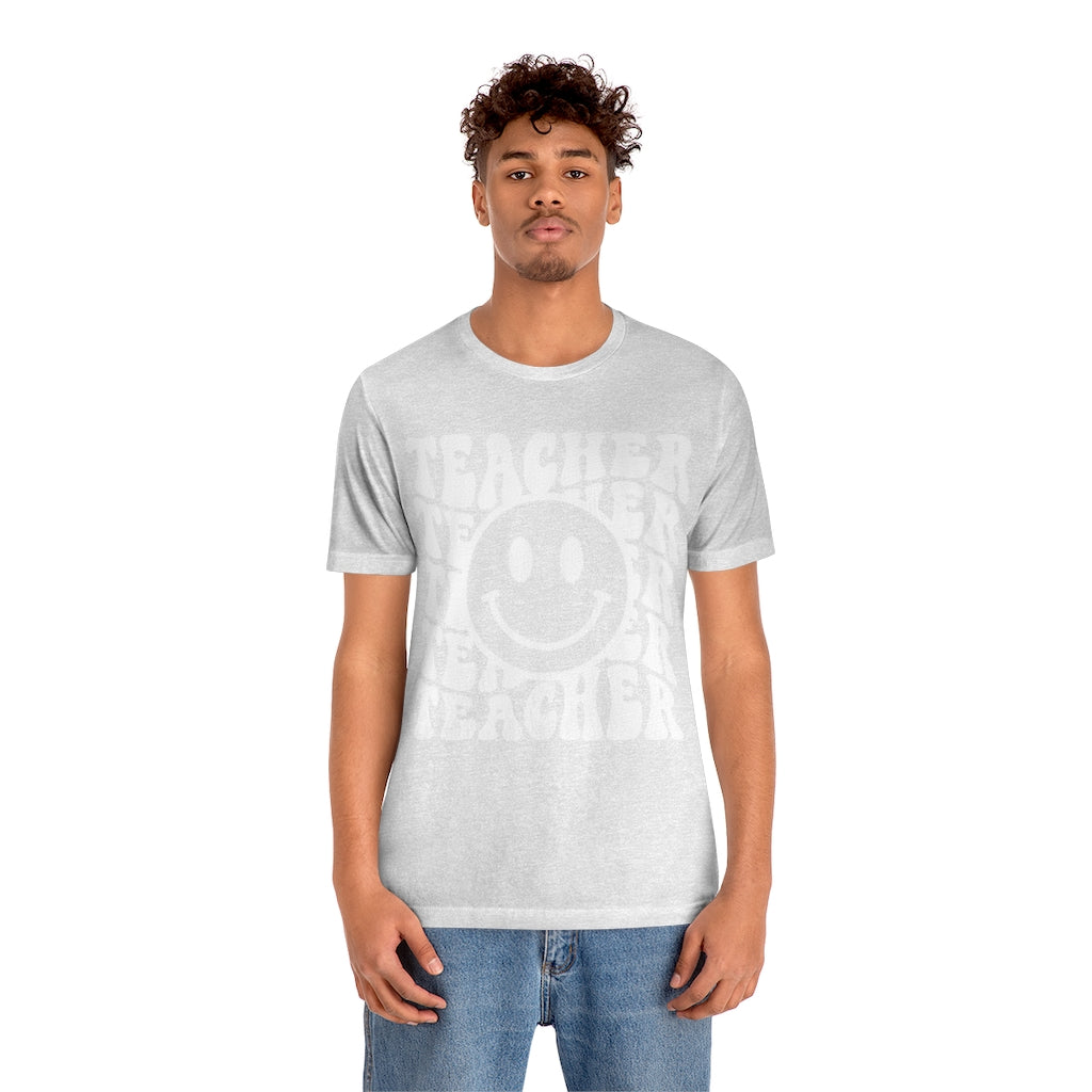 Groovy Teacher Retro Unisex Jersey Short Sleeve Tee