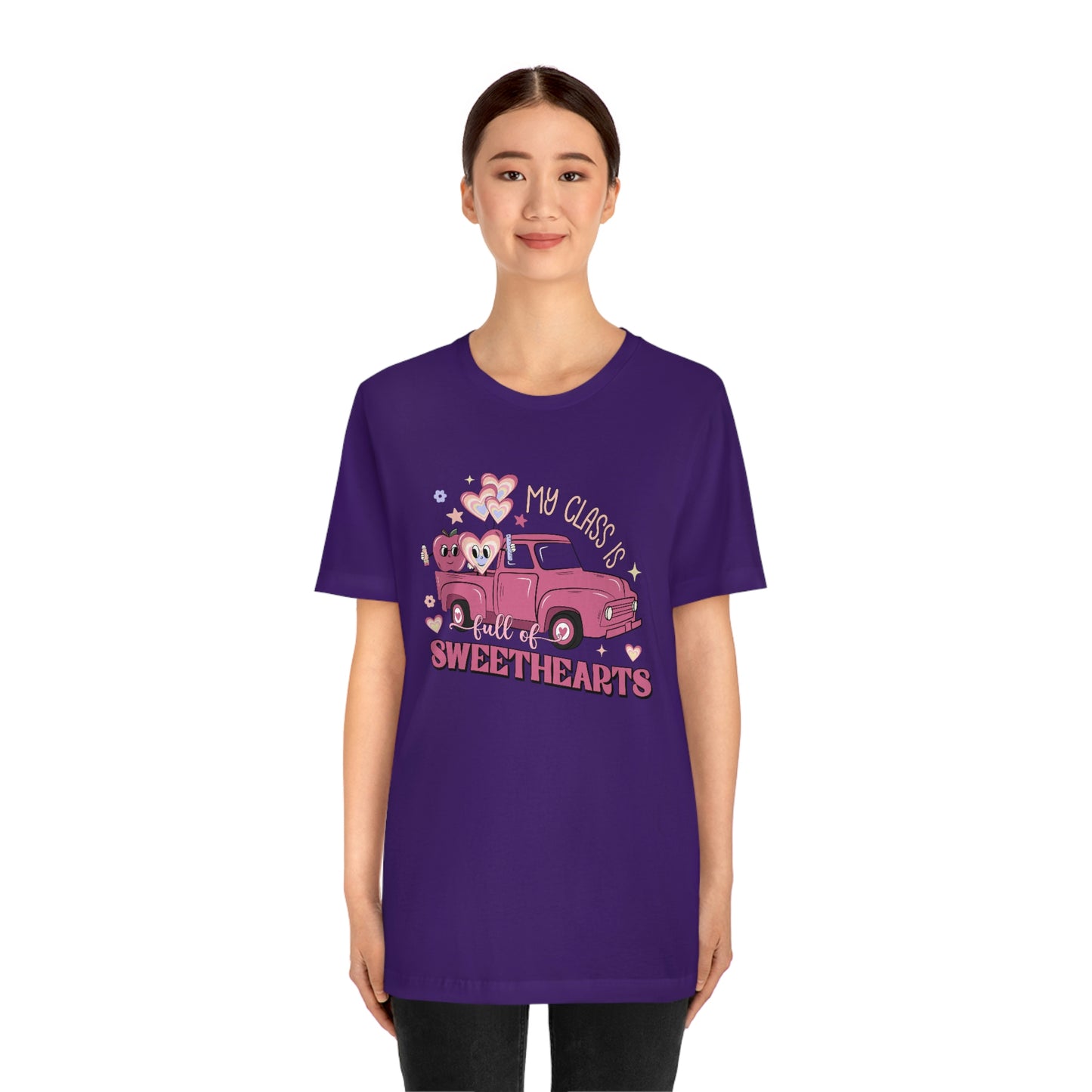 My Class is Full of Sweethearts Valentines day Unisex Jersey Short Sleeve Tee