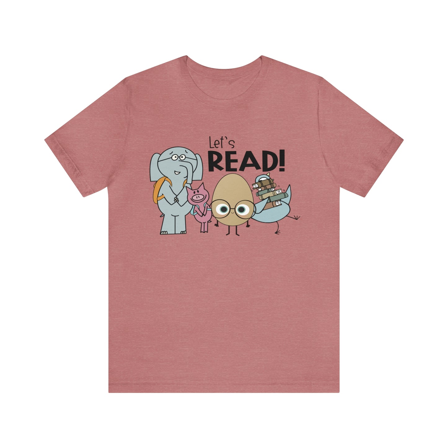 Lets Read Favorite picture book character teacher shirt Unisex Jersey Short Sleeve Tee