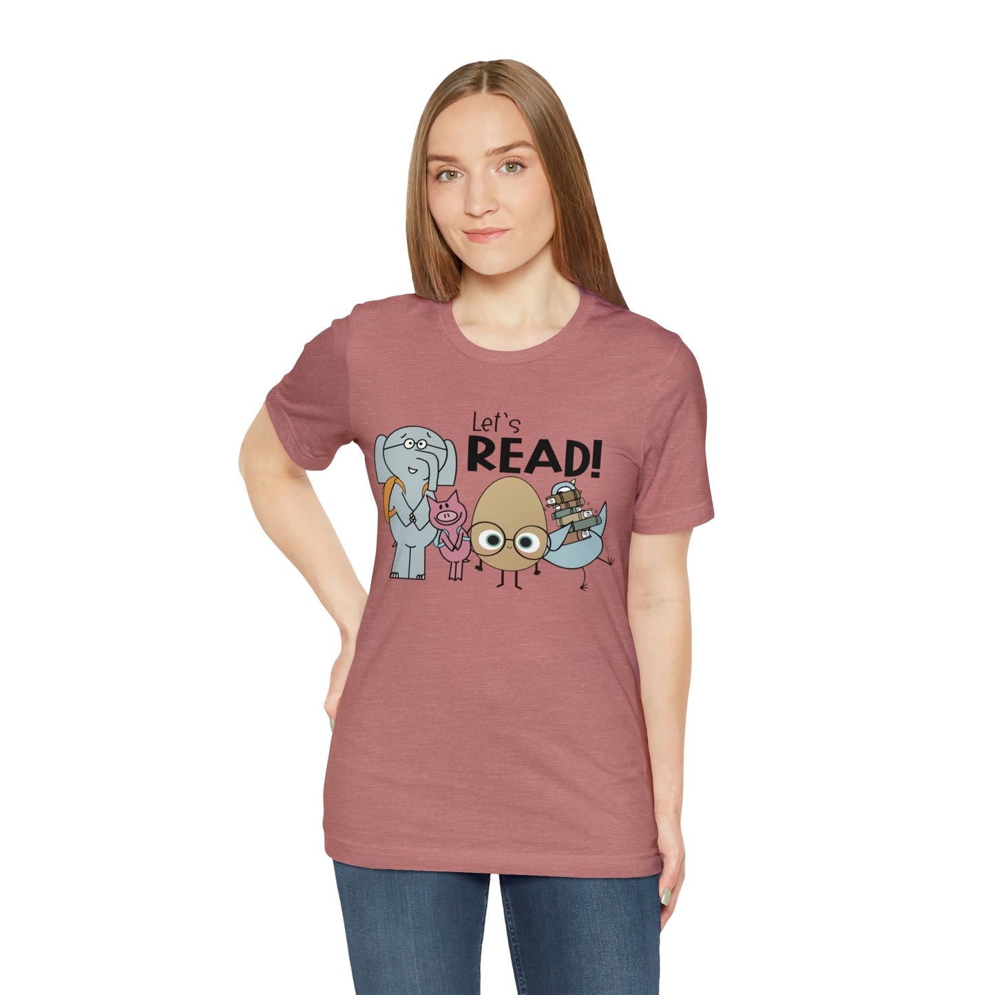 Lets Read Favorite picture book character teacher shirt Unisex Jersey Short Sleeve Tee