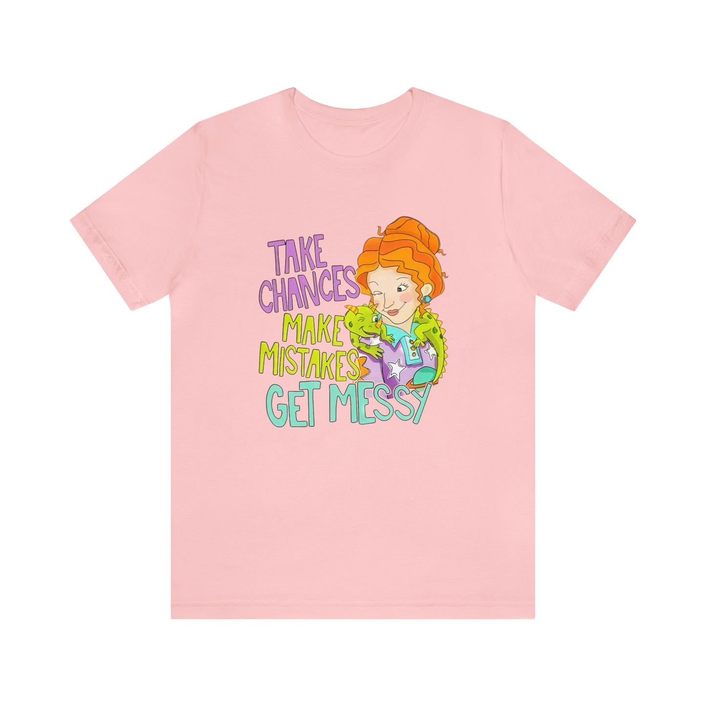 Take Chances ms Frizzle Science Classroom Teacher Shirt Unisex Jersey Short Sleeve Tee