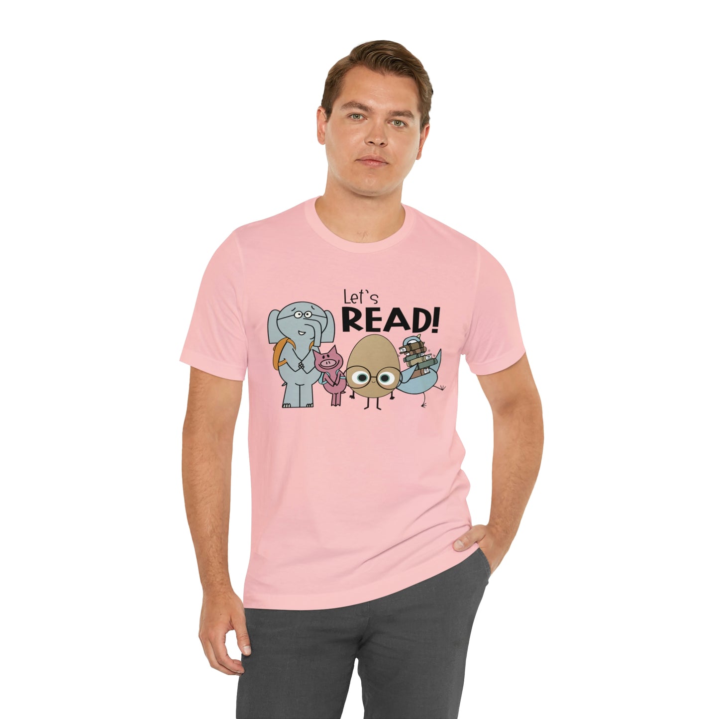 Lets Read Favorite picture book character teacher shirt Unisex Jersey Short Sleeve Tee