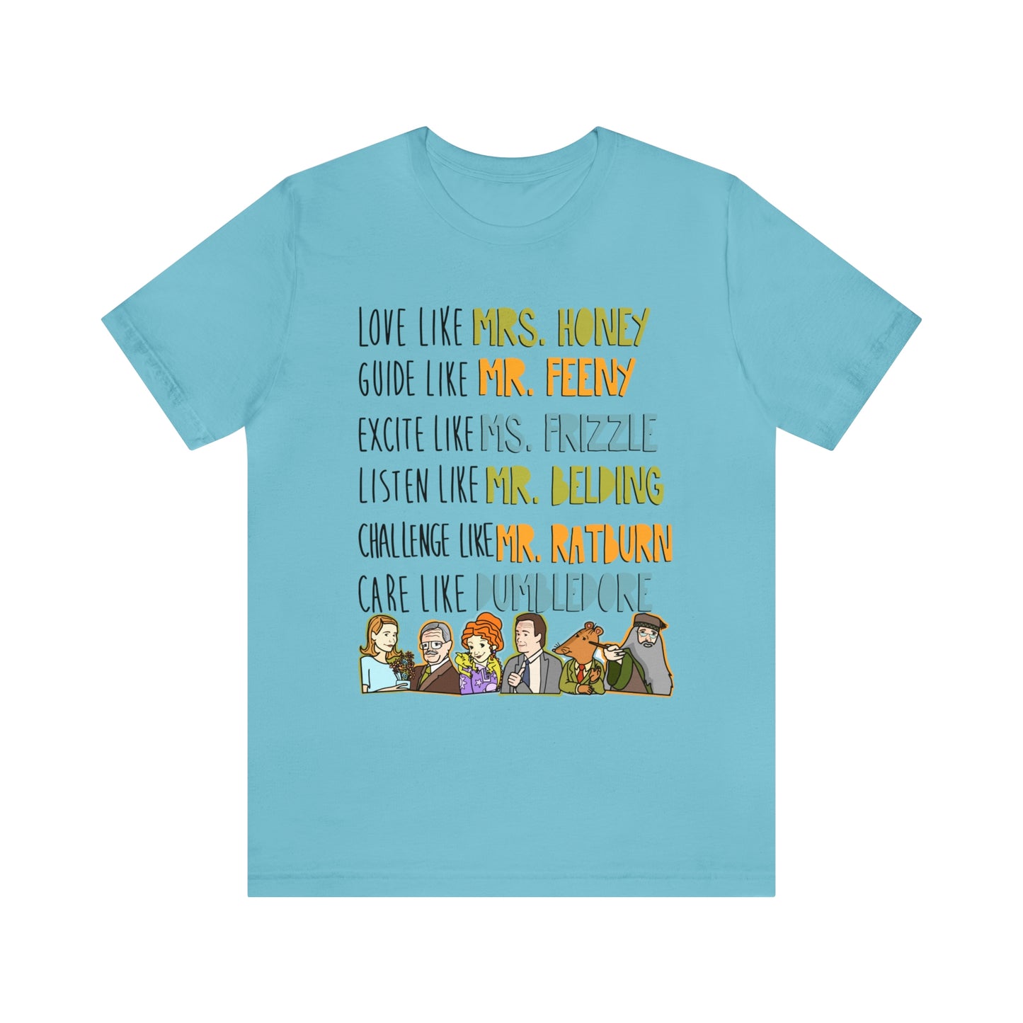 Love like miss honey favorite famous teacher shirt Unisex Jersey Short Sleeve Tee