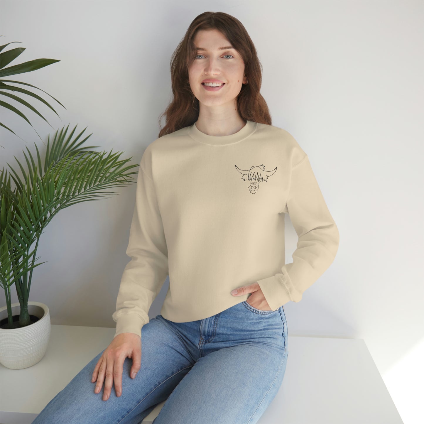 Simply Highland Cow Unisex Heavy Blend™ Crewneck Sweatshirt