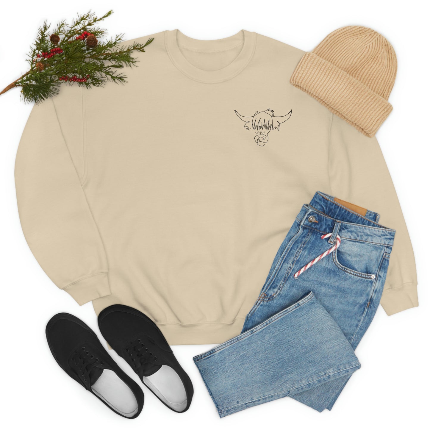 Simply Highland Cow Unisex Heavy Blend™ Crewneck Sweatshirt