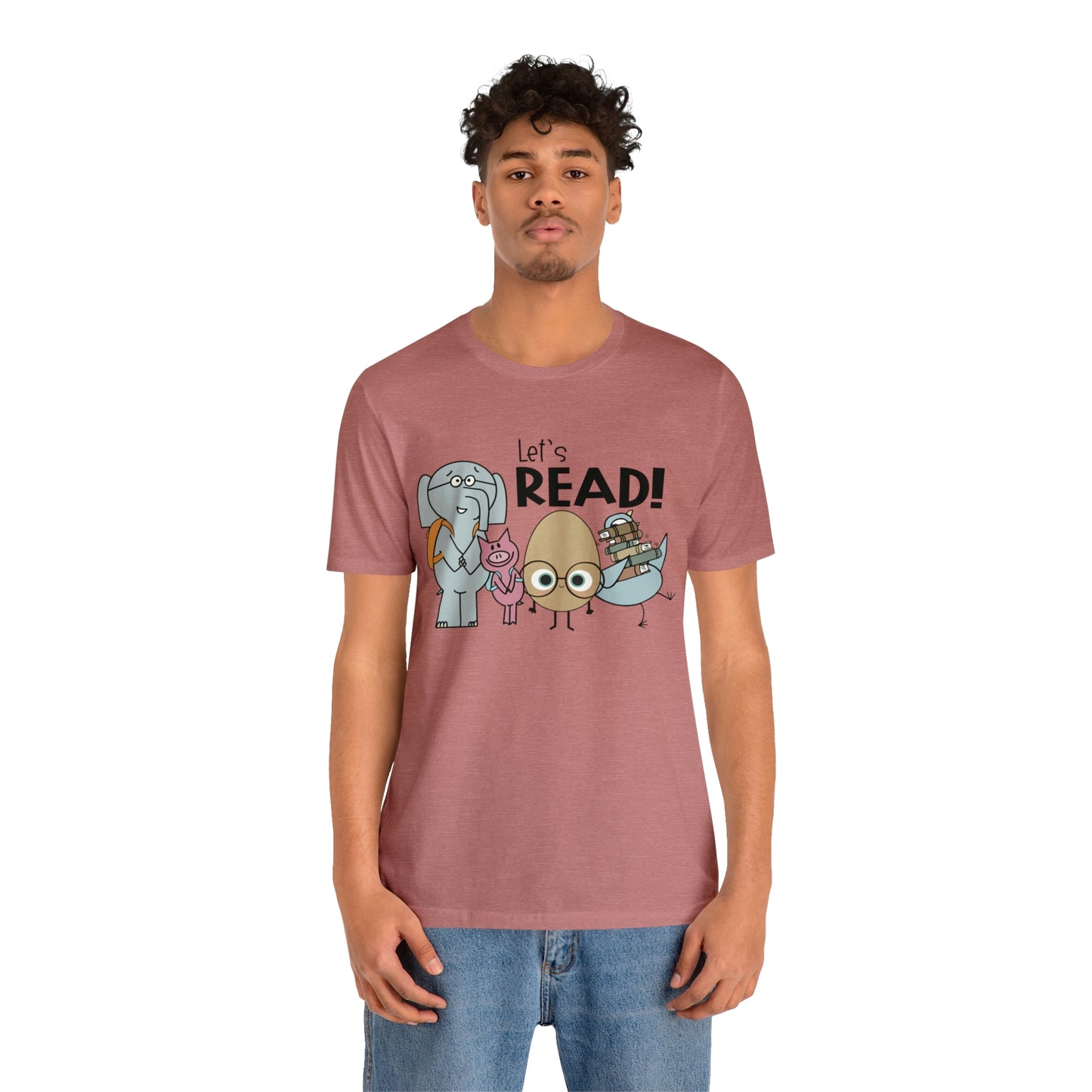 Lets Read Favorite picture book character teacher shirt Unisex Jersey Short Sleeve Tee