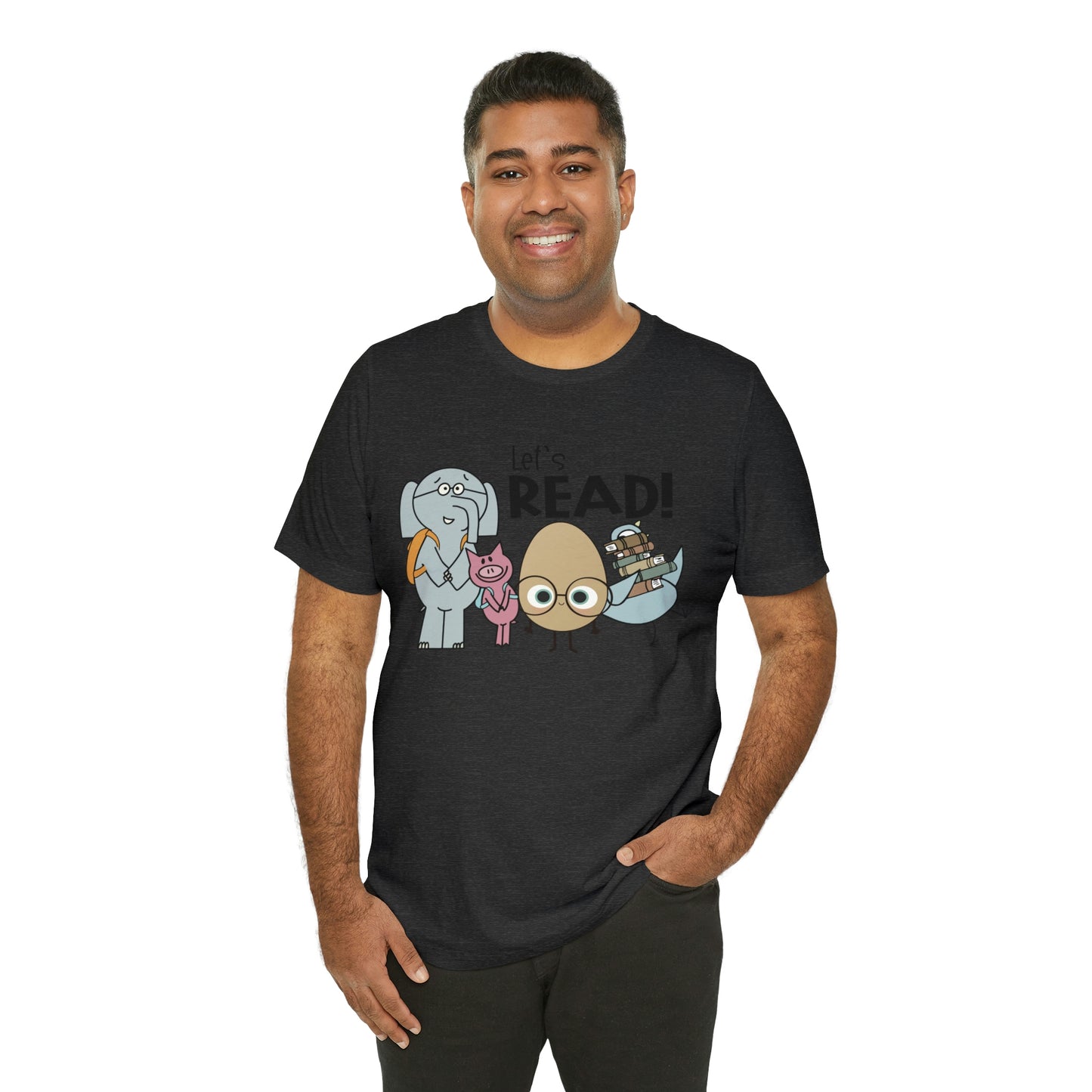 Lets Read Favorite picture book character teacher shirt Unisex Jersey Short Sleeve Tee