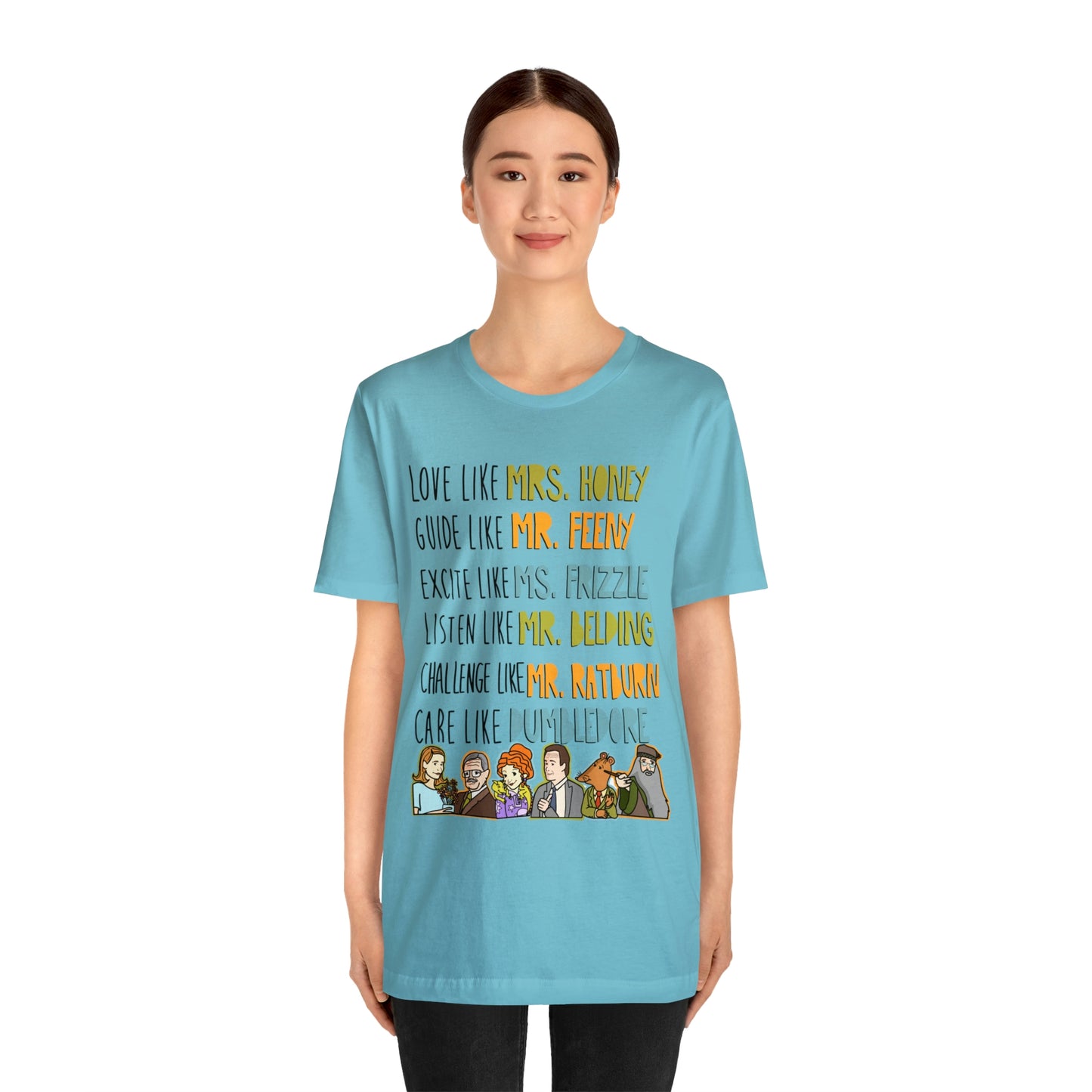Love like miss honey favorite famous teacher shirt Unisex Jersey Short Sleeve Tee