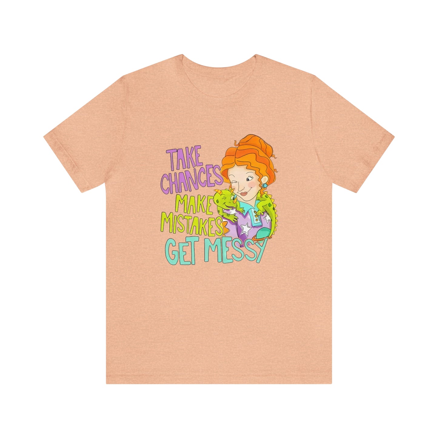 Take Chances ms Frizzle Science Classroom Teacher Shirt Unisex Jersey Short Sleeve Tee
