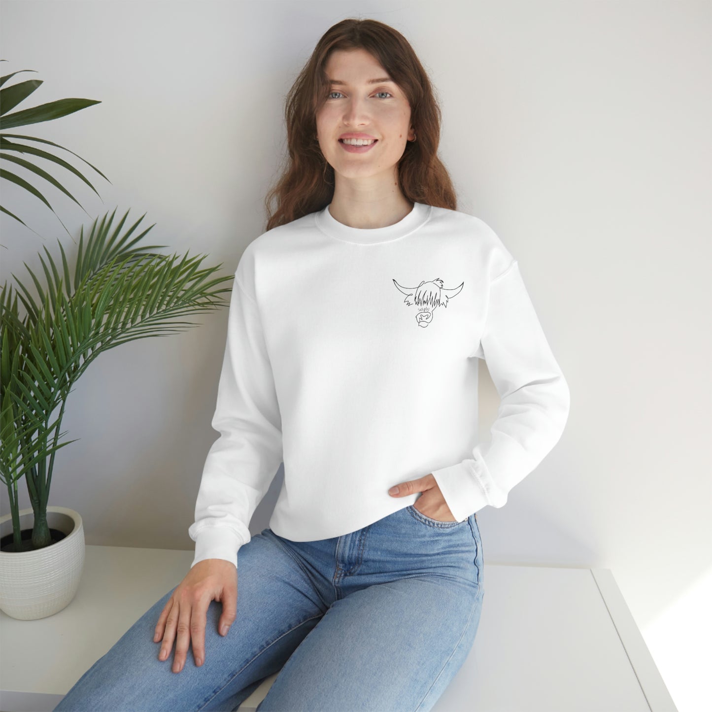 Simply Highland Cow Unisex Heavy Blend™ Crewneck Sweatshirt