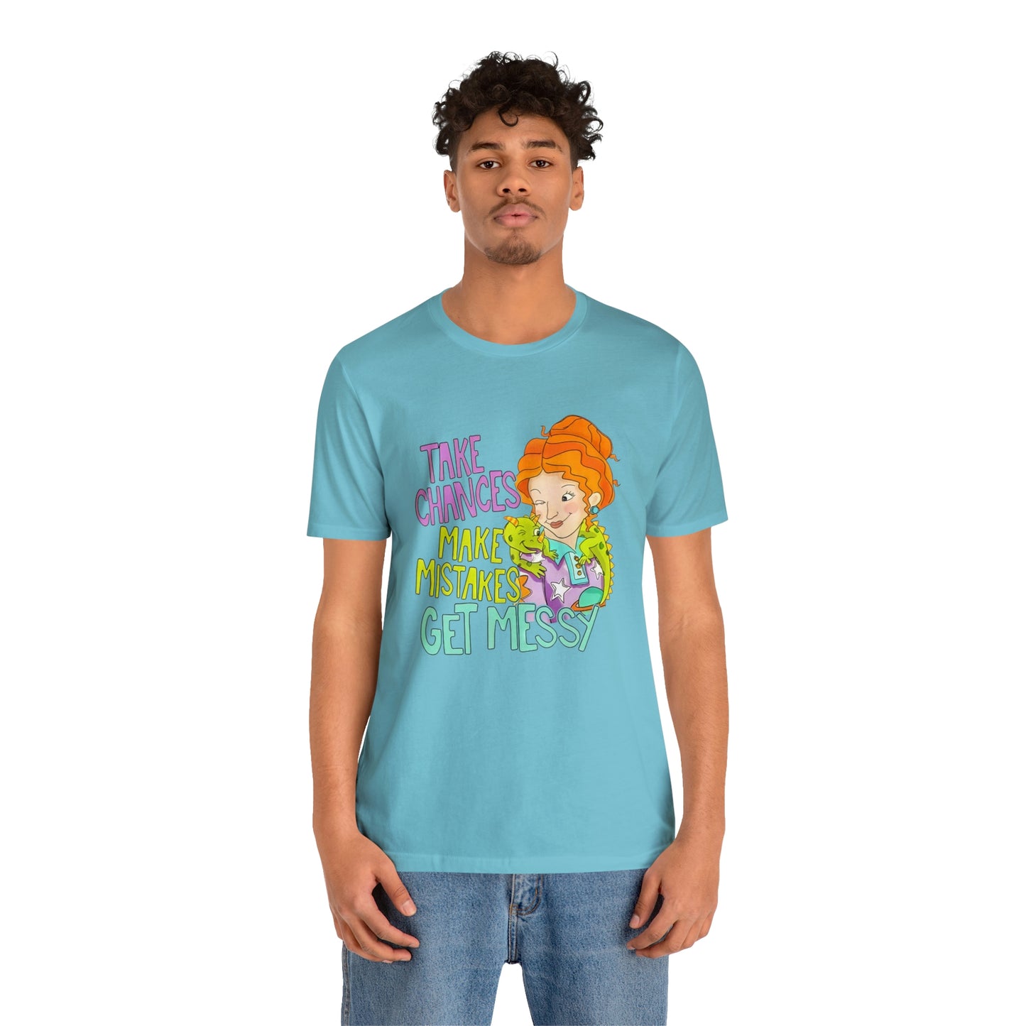 Take Chances ms Frizzle Science Classroom Teacher Shirt Unisex Jersey Short Sleeve Tee
