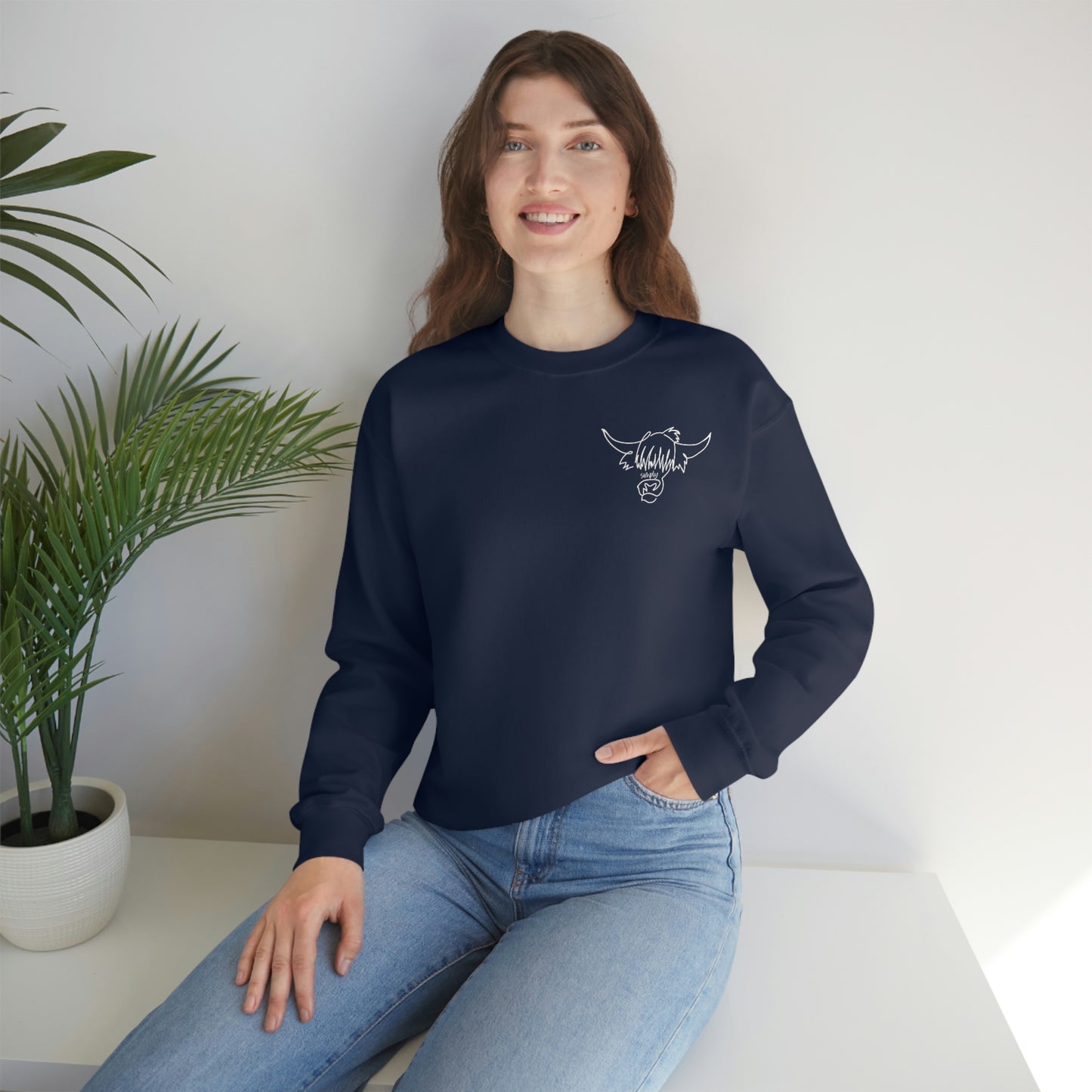 Simply Highland Cow Unisex Heavy Blend™ Crewneck Sweatshirt