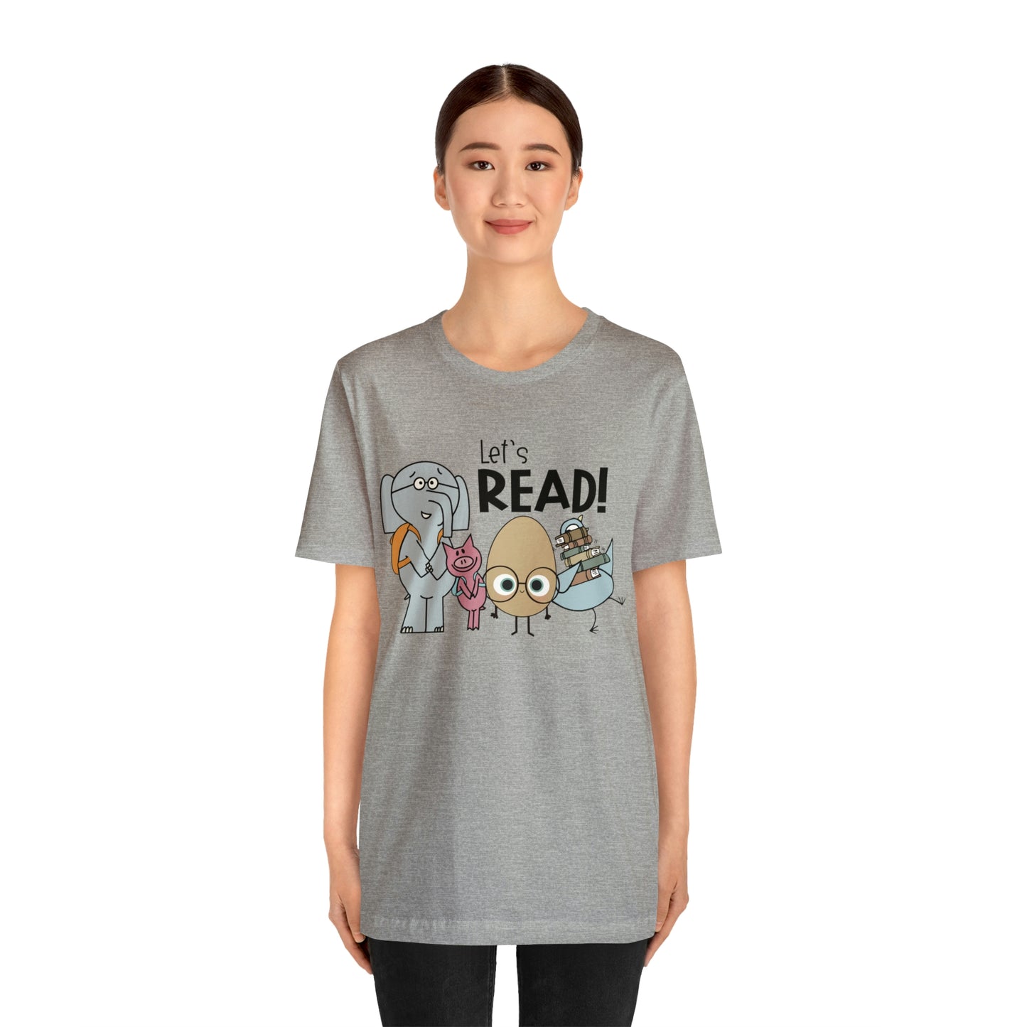 Lets Read Favorite picture book character teacher shirt Unisex Jersey Short Sleeve Tee