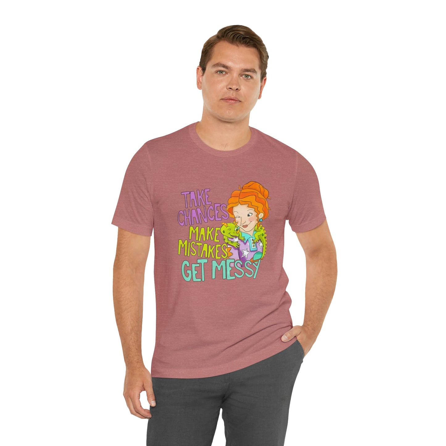 Take Chances ms Frizzle Science Classroom Teacher Shirt Unisex Jersey Short Sleeve Tee