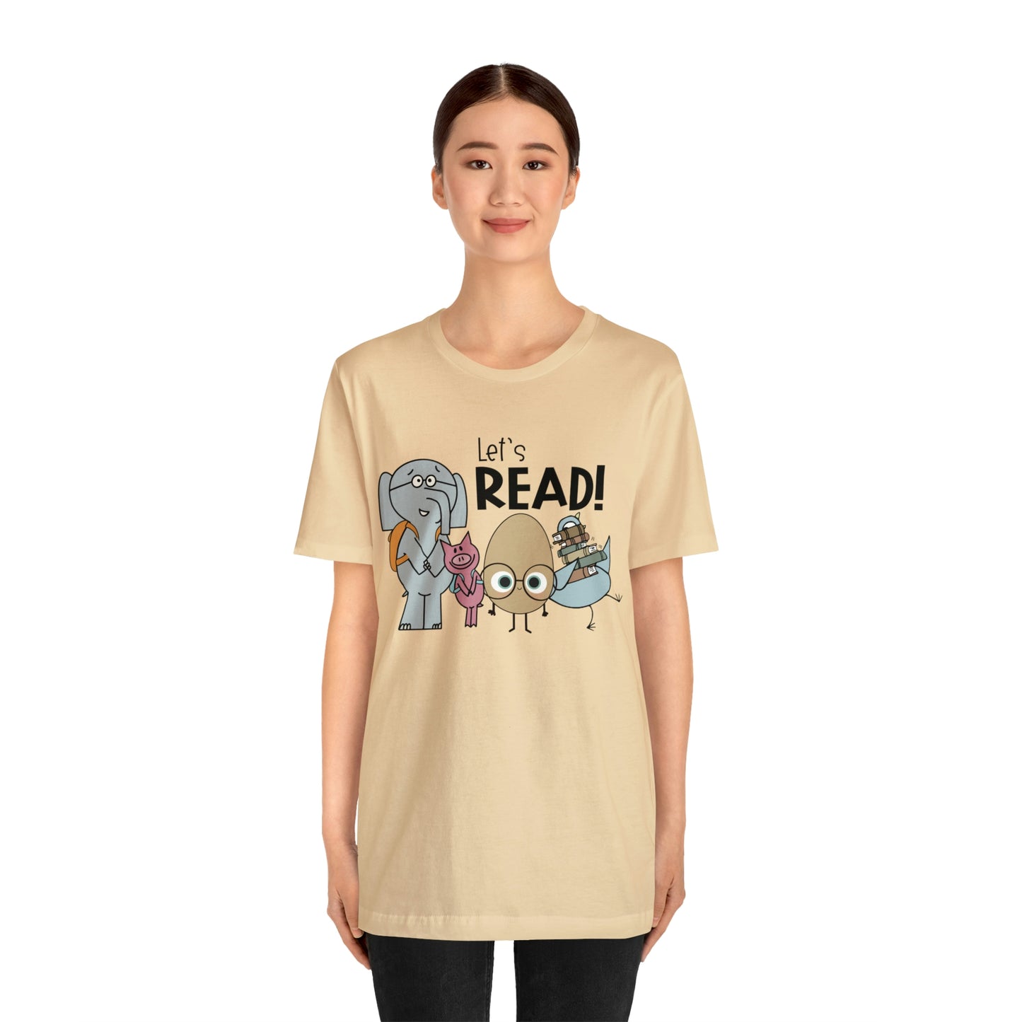Lets Read Favorite picture book character teacher shirt Unisex Jersey Short Sleeve Tee