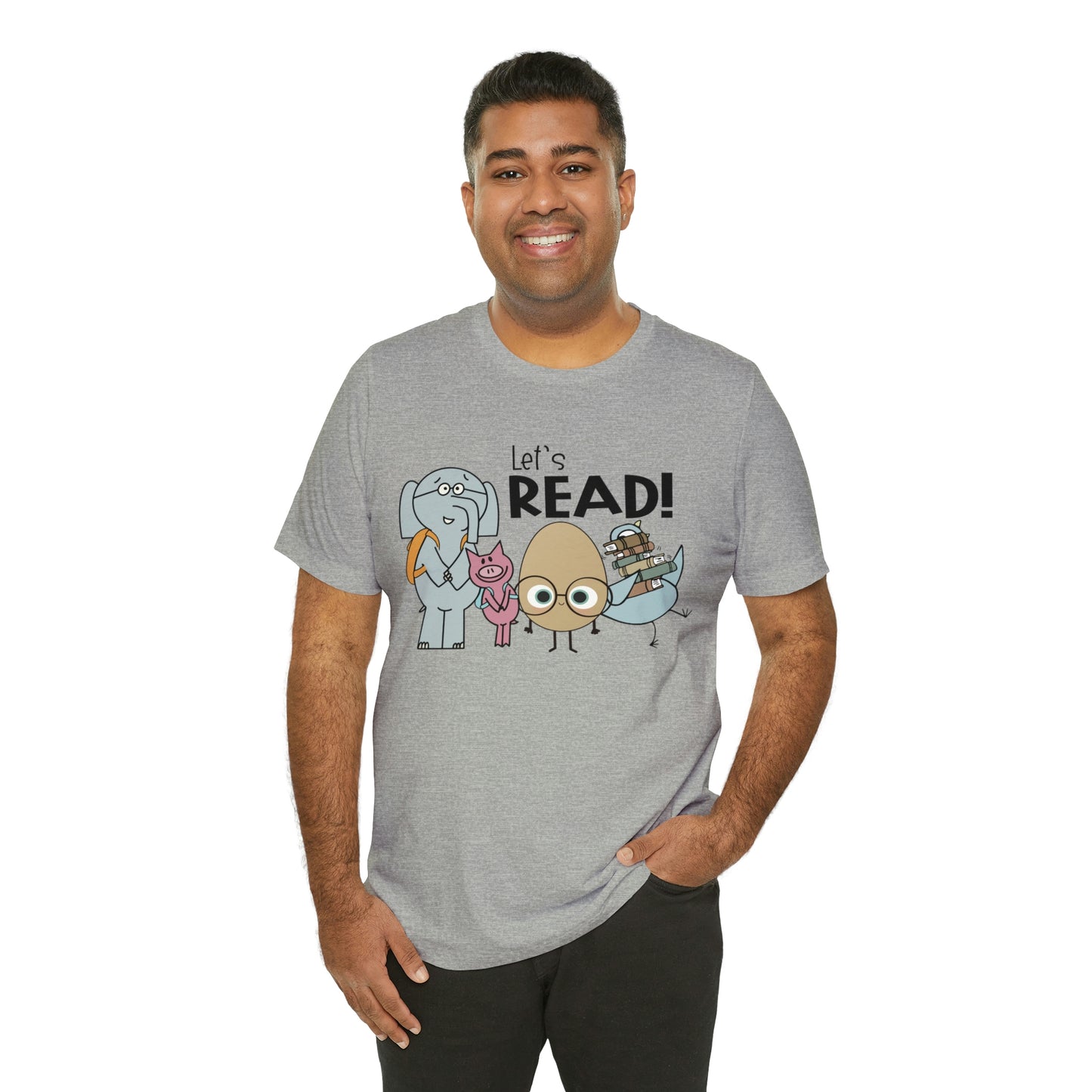 Lets Read Favorite picture book character teacher shirt Unisex Jersey Short Sleeve Tee