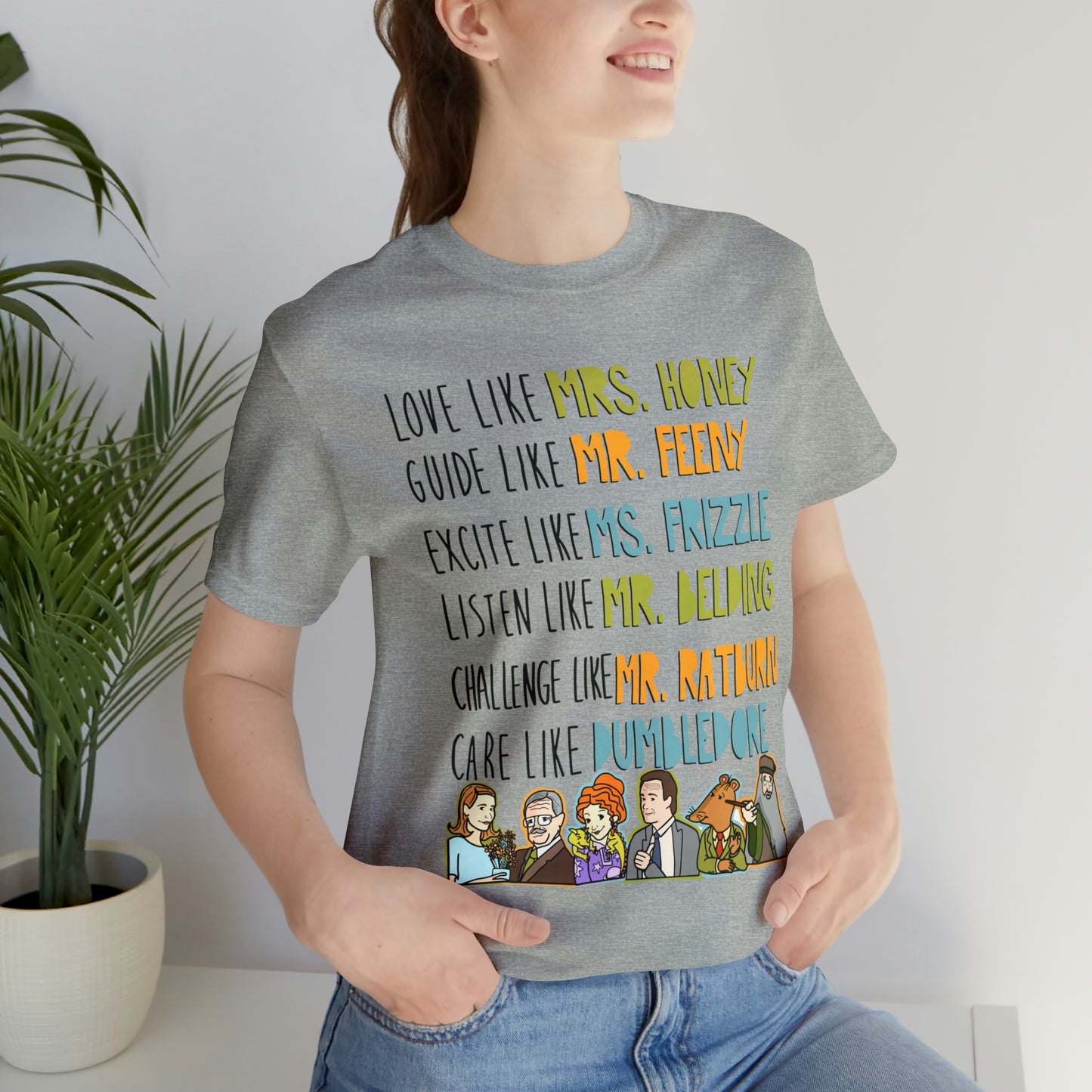 Love like miss honey favorite famous teacher shirt Unisex Jersey Short Sleeve Tee
