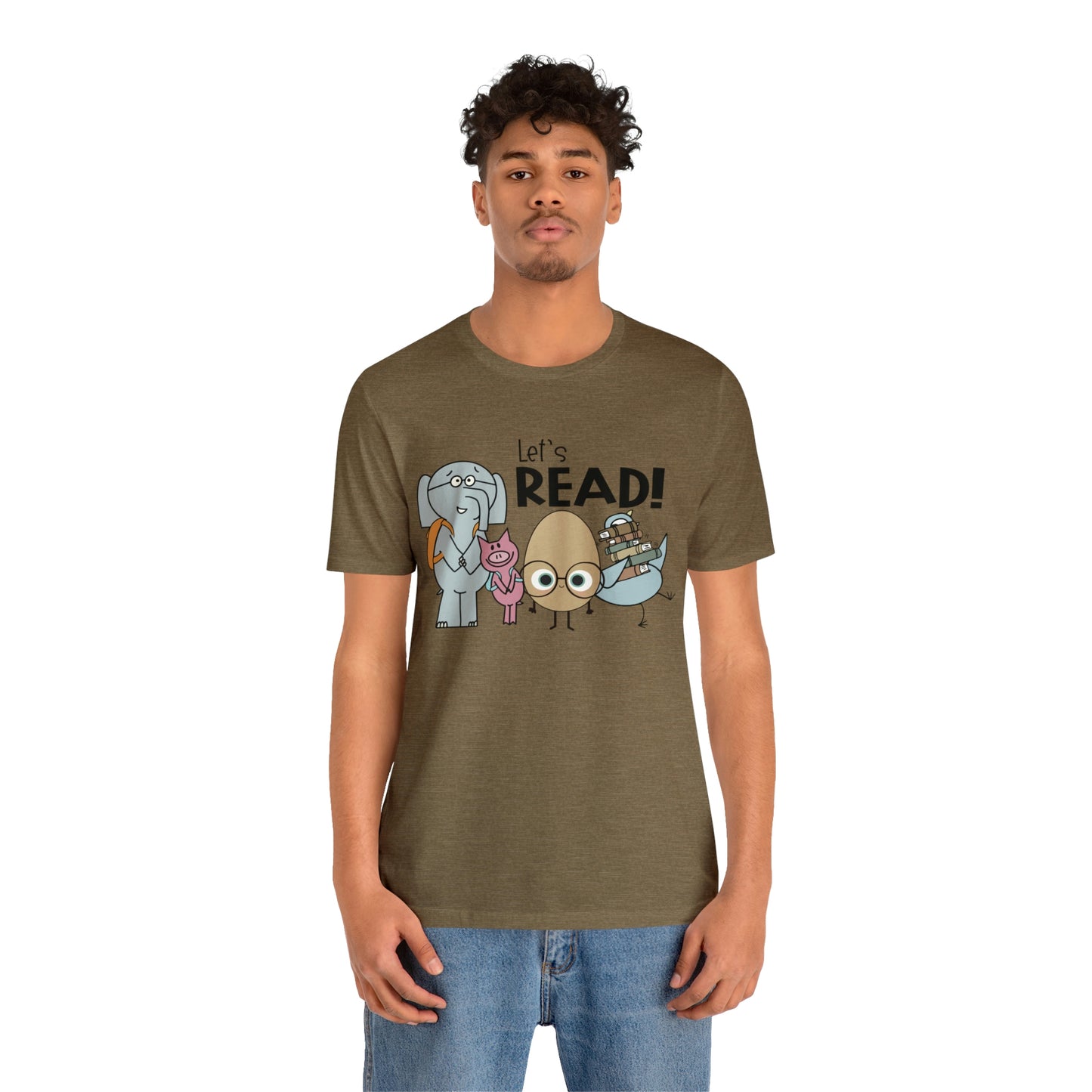 Lets Read Favorite picture book character teacher shirt Unisex Jersey Short Sleeve Tee
