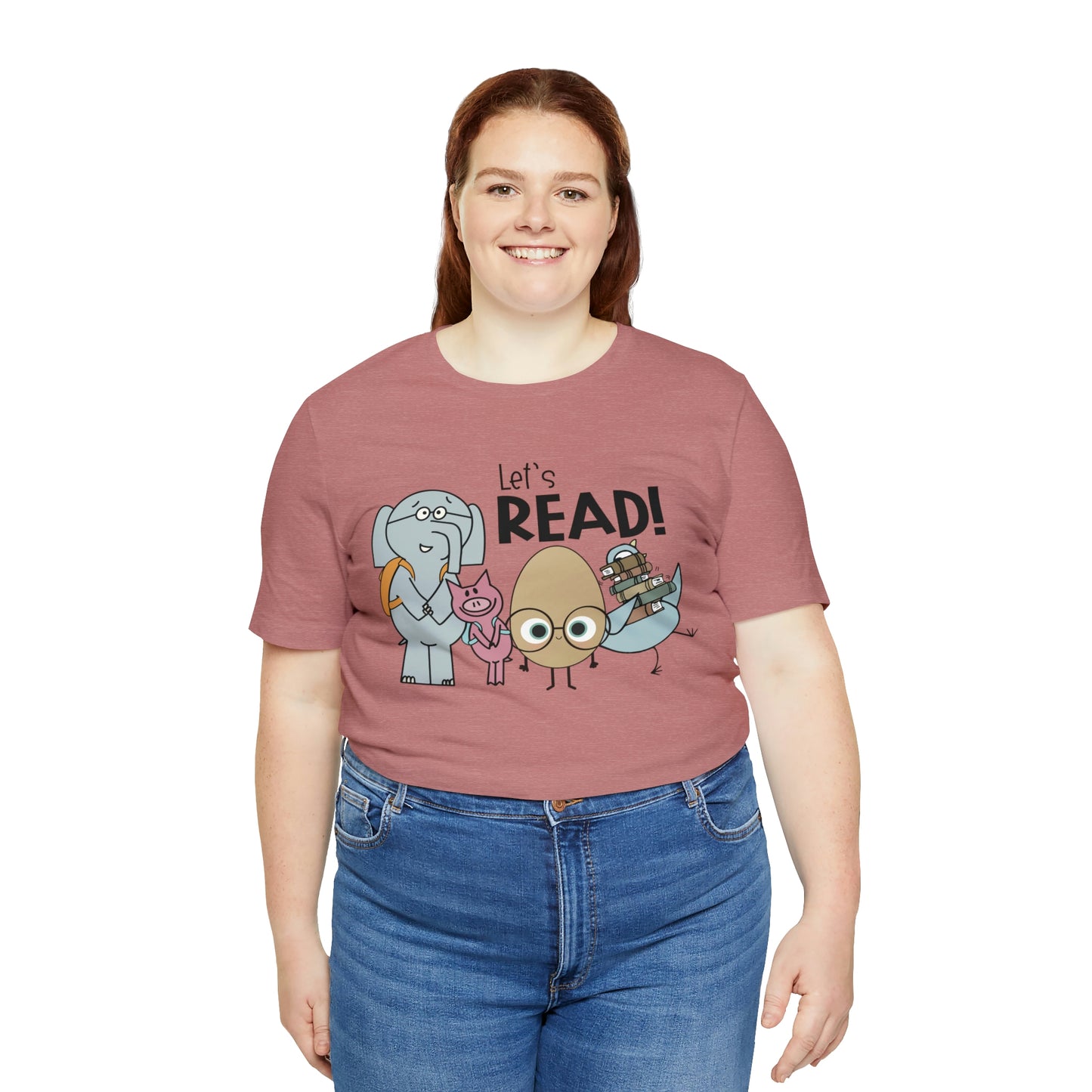 Lets Read Favorite picture book character teacher shirt Unisex Jersey Short Sleeve Tee