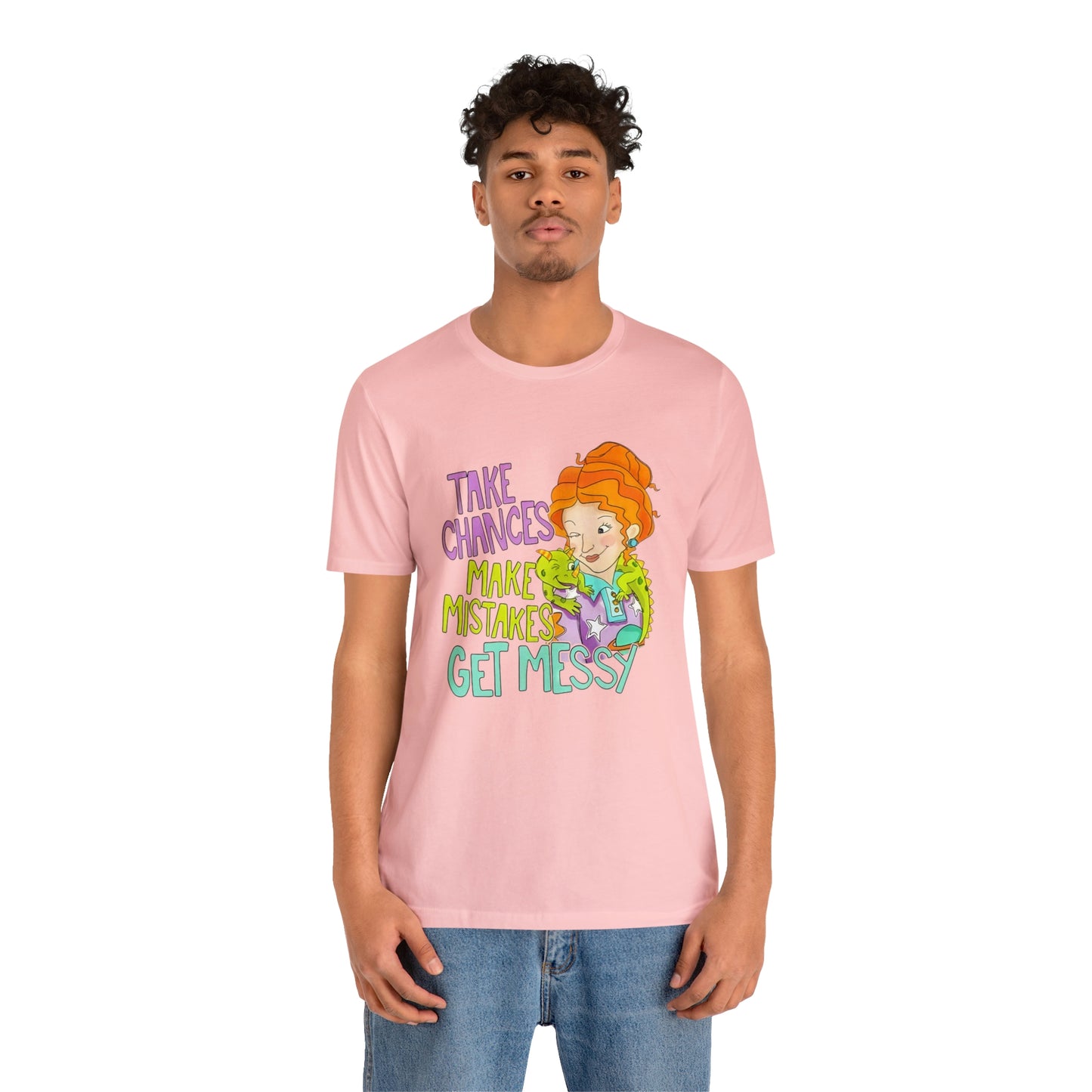 Take Chances ms Frizzle Science Classroom Teacher Shirt Unisex Jersey Short Sleeve Tee