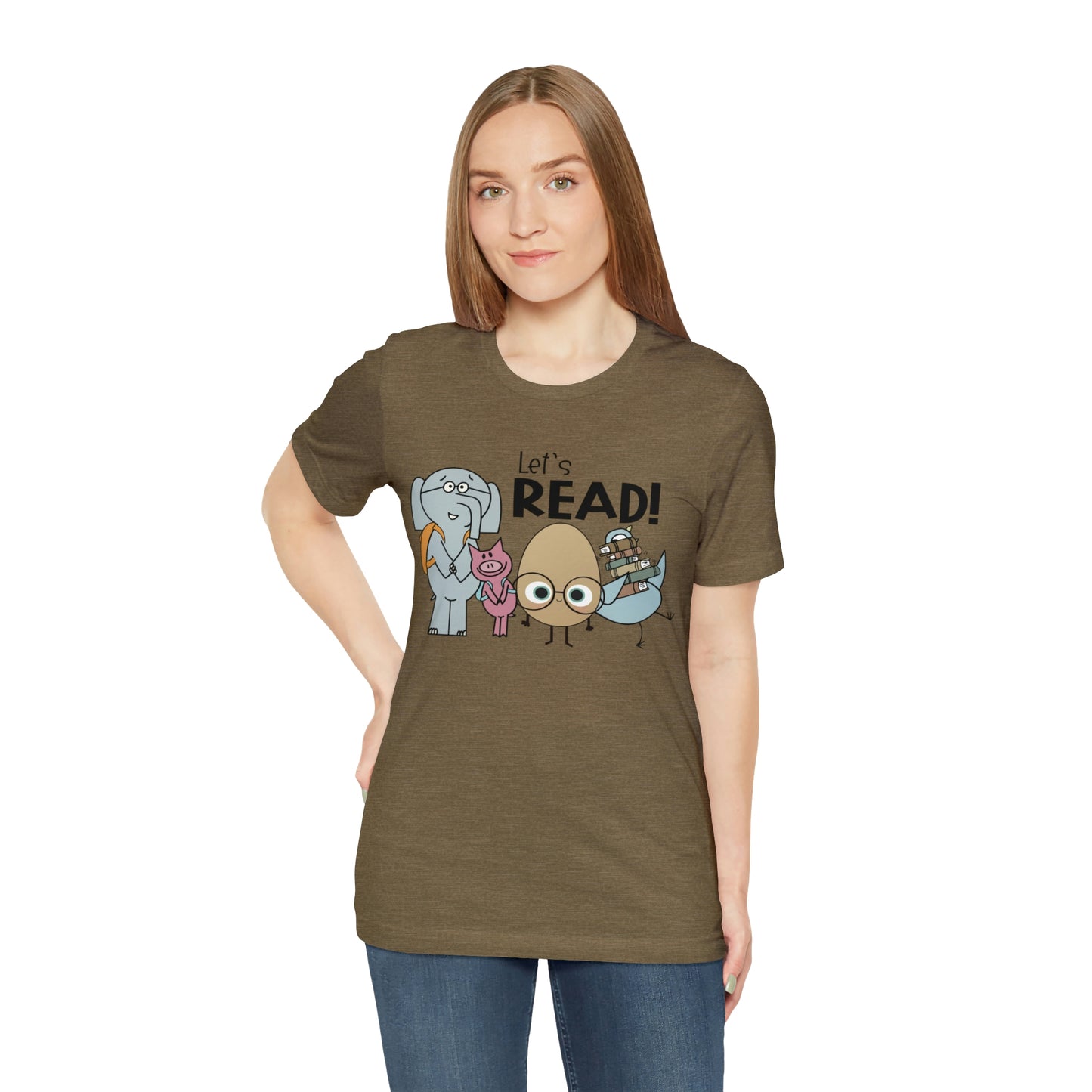 Lets Read Favorite picture book character teacher shirt Unisex Jersey Short Sleeve Tee