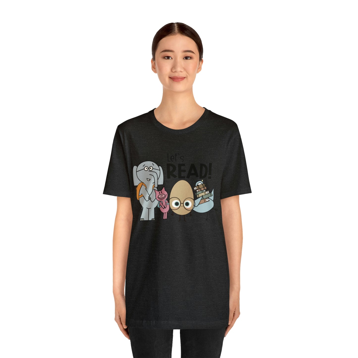 Lets Read Favorite picture book character teacher shirt Unisex Jersey Short Sleeve Tee