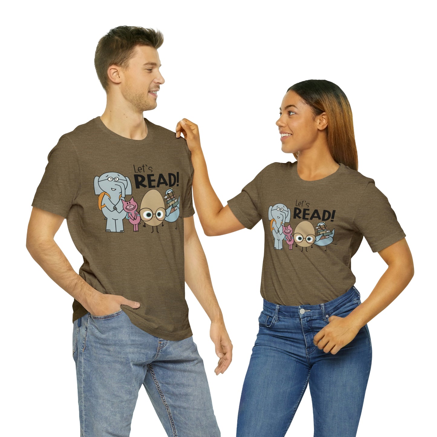 Lets Read Favorite picture book character teacher shirt Unisex Jersey Short Sleeve Tee