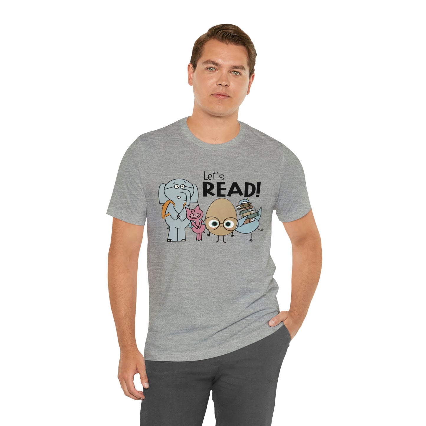 Lets Read Favorite picture book character teacher shirt Unisex Jersey Short Sleeve Tee