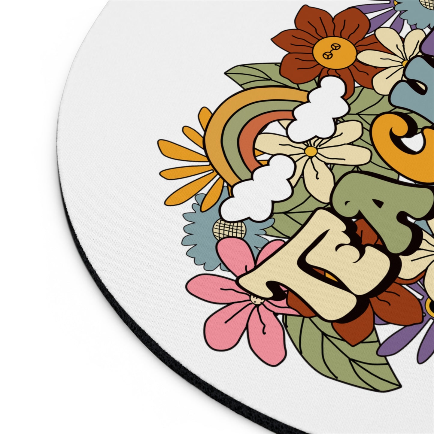 Bold Retro Groovy Teacher Mouse Pad