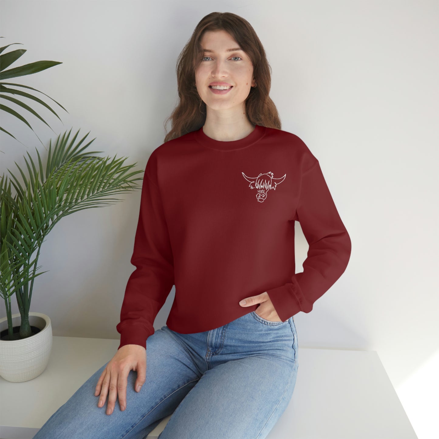 Simply Highland Cow Unisex Heavy Blend™ Crewneck Sweatshirt