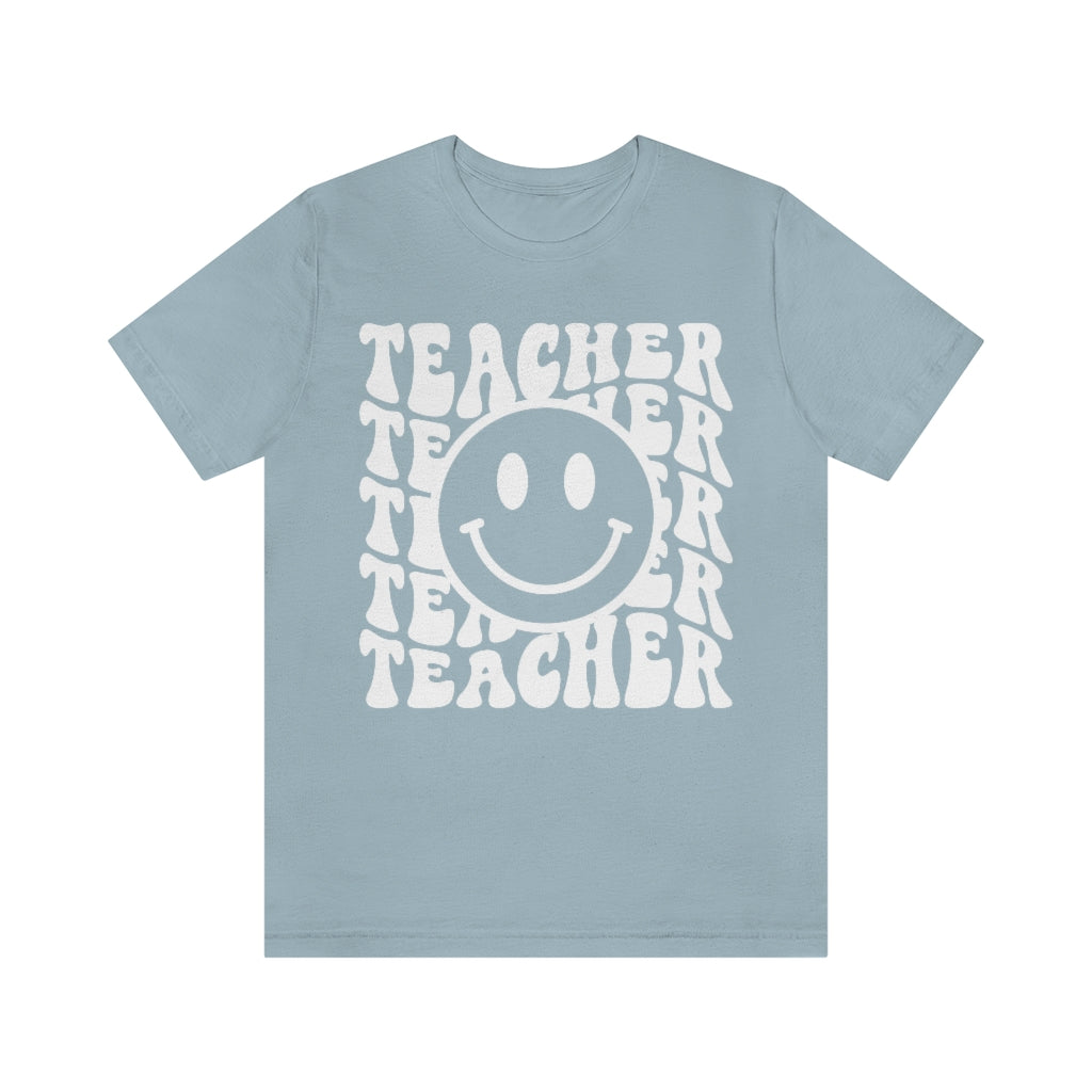 Groovy Teacher Retro Unisex Jersey Short Sleeve Tee