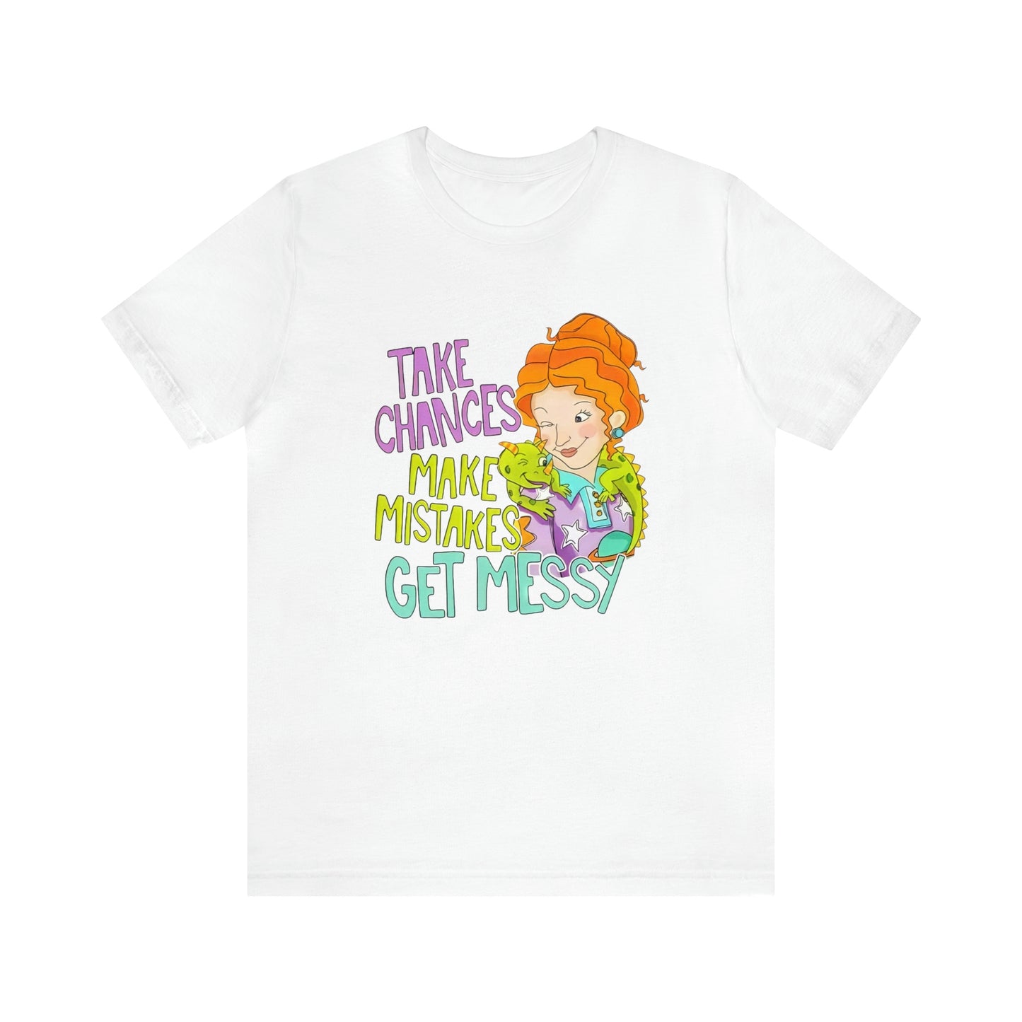 Take Chances ms Frizzle Science Classroom Teacher Shirt Unisex Jersey Short Sleeve Tee