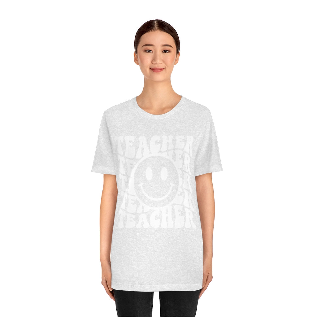 Groovy Teacher Retro Unisex Jersey Short Sleeve Tee