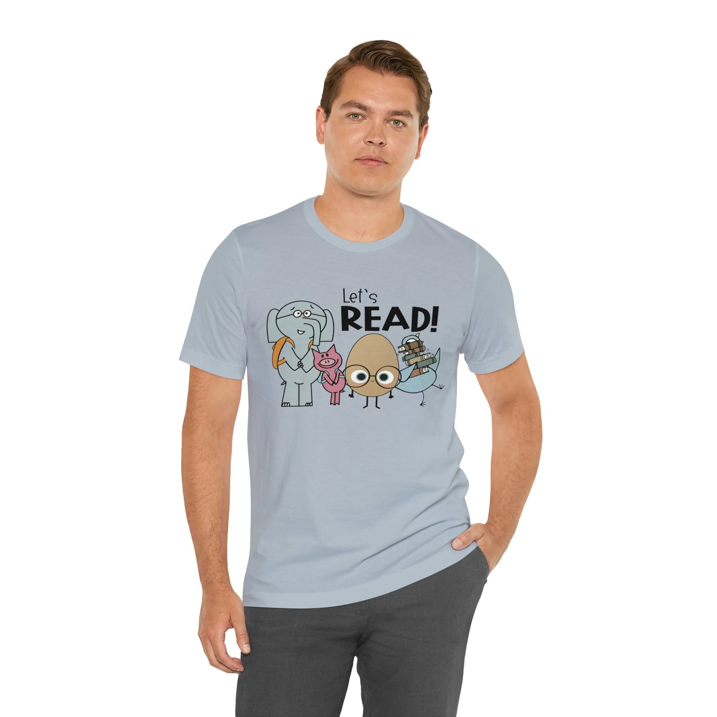 Lets Read Favorite picture book character teacher shirt Unisex Jersey Short Sleeve Tee