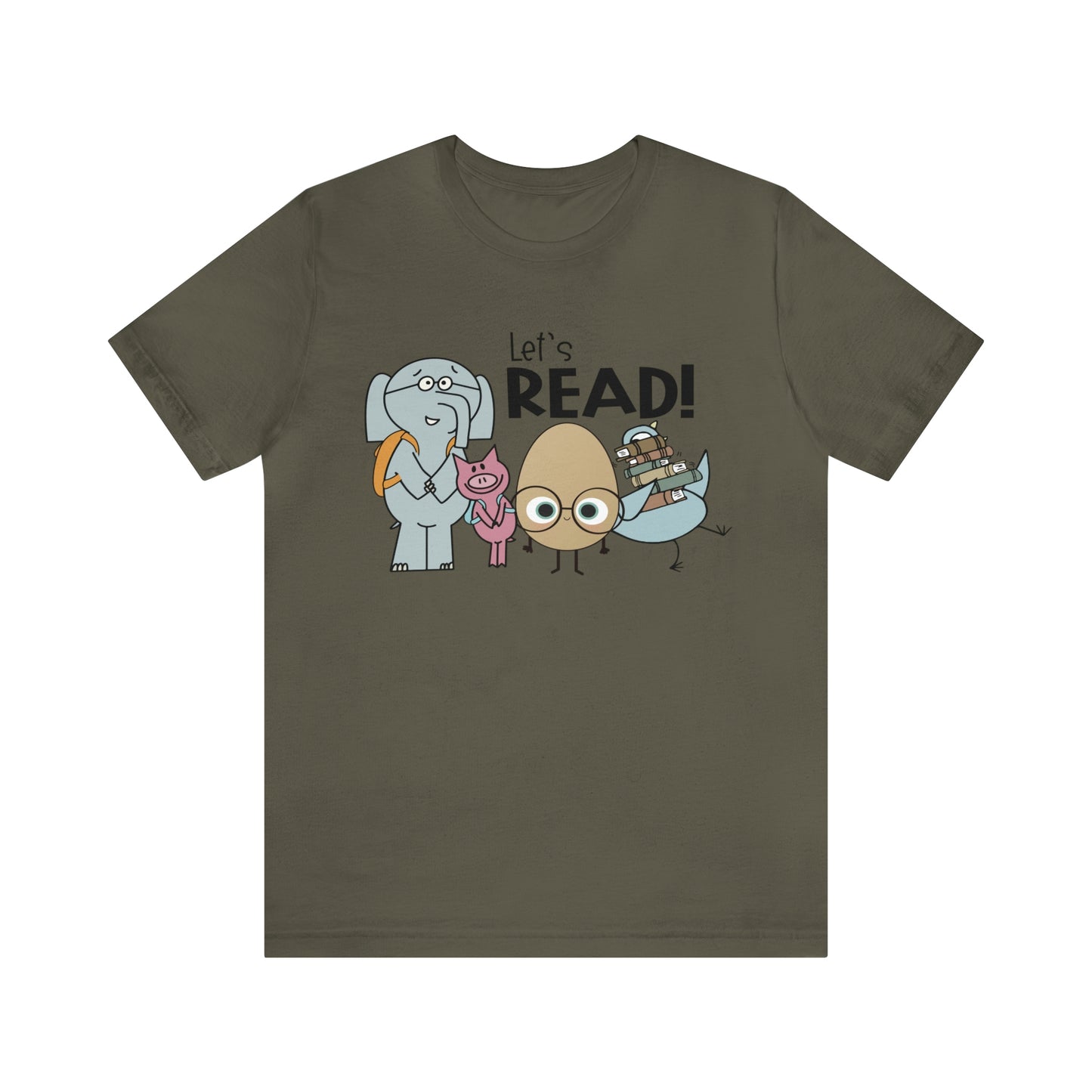 Lets Read Favorite picture book character teacher shirt Unisex Jersey Short Sleeve Tee
