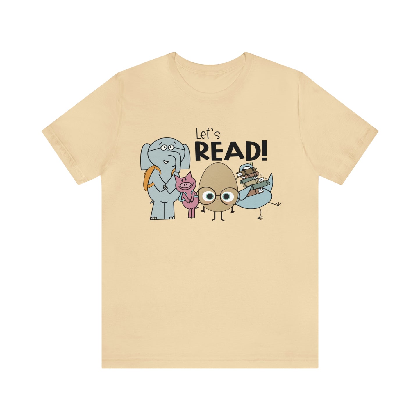 Lets Read Favorite picture book character teacher shirt Unisex Jersey Short Sleeve Tee