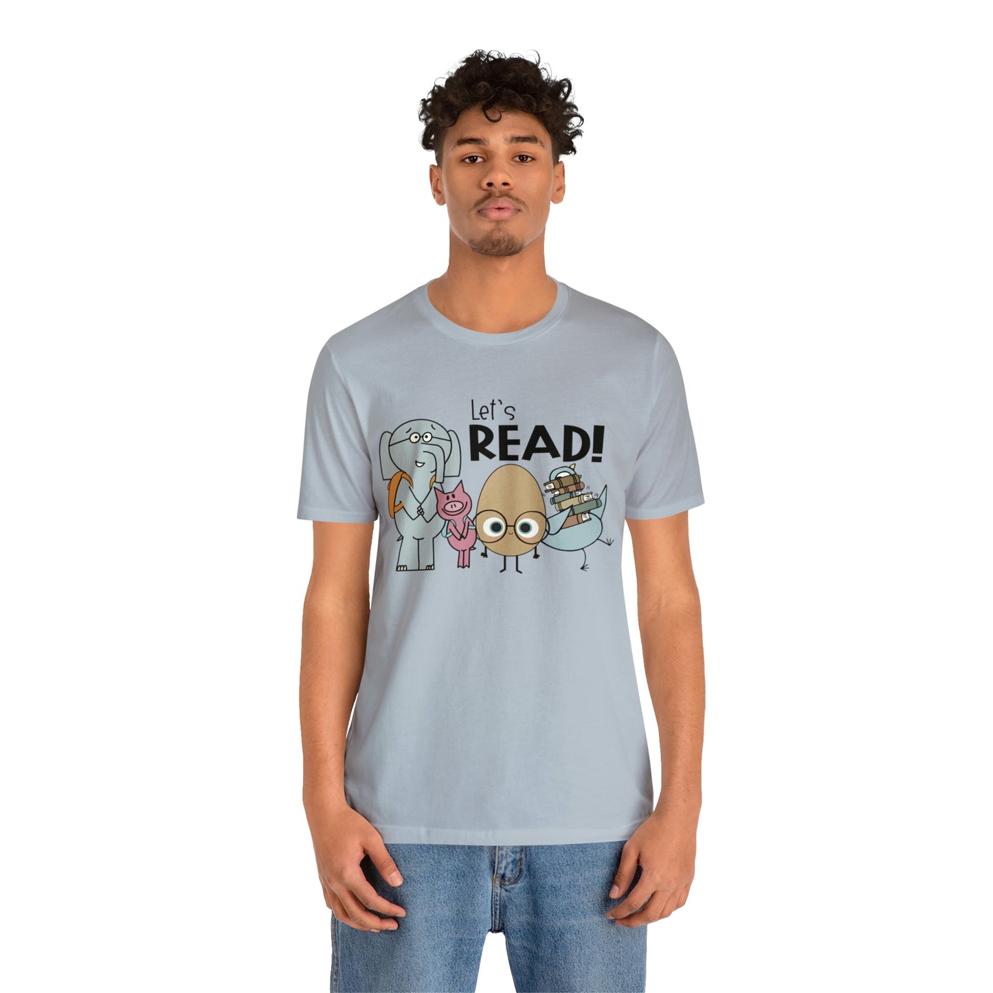 Lets Read Favorite picture book character teacher shirt Unisex Jersey Short Sleeve Tee