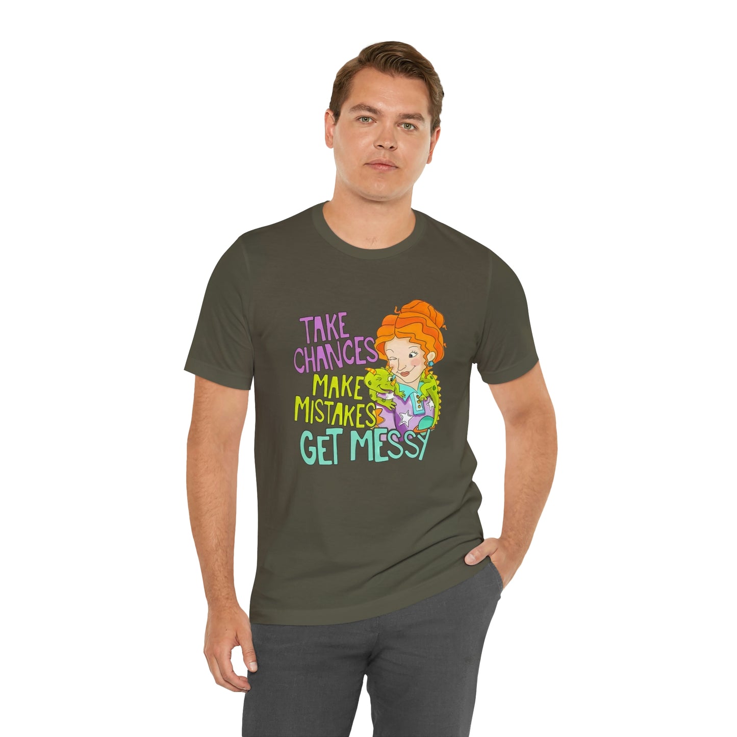 Take Chances ms Frizzle Science Classroom Teacher Shirt Unisex Jersey Short Sleeve Tee