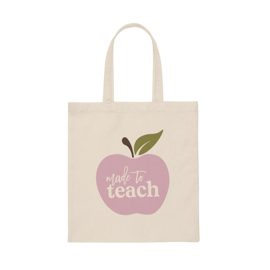 Made to Teach Teacher Grading paper Canvas Tote Bag