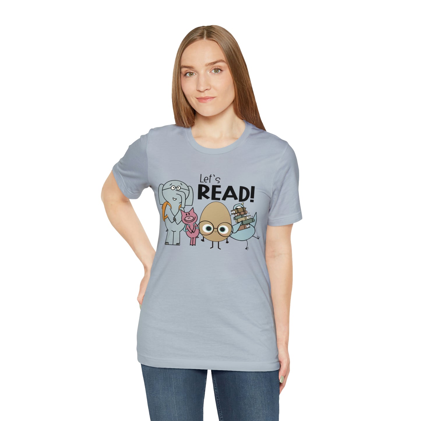 Lets Read Favorite picture book character teacher shirt Unisex Jersey Short Sleeve Tee